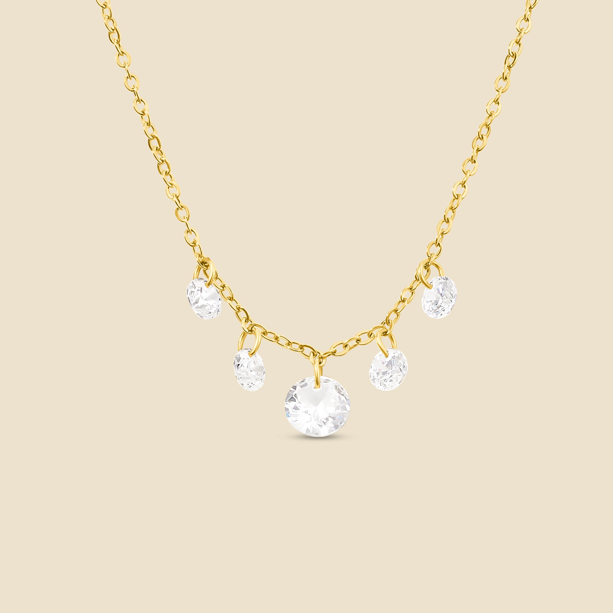 Collier Étincelle doré
