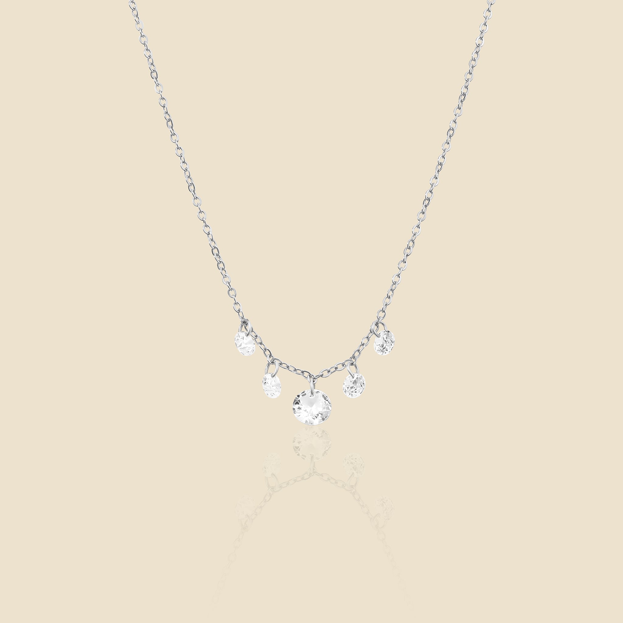 Collier Étincelle argenté