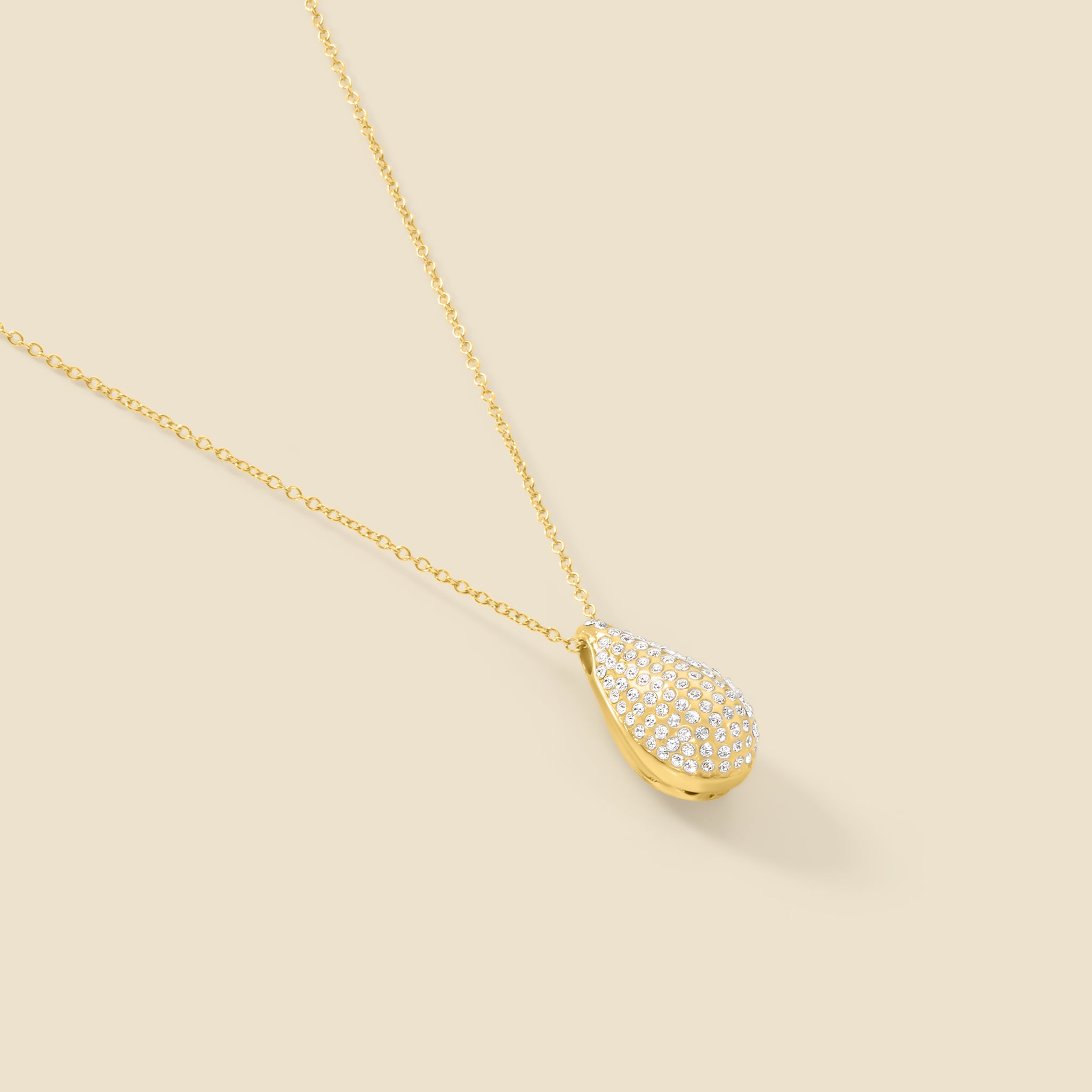 Gold-plated crystal necklace – Sparkle