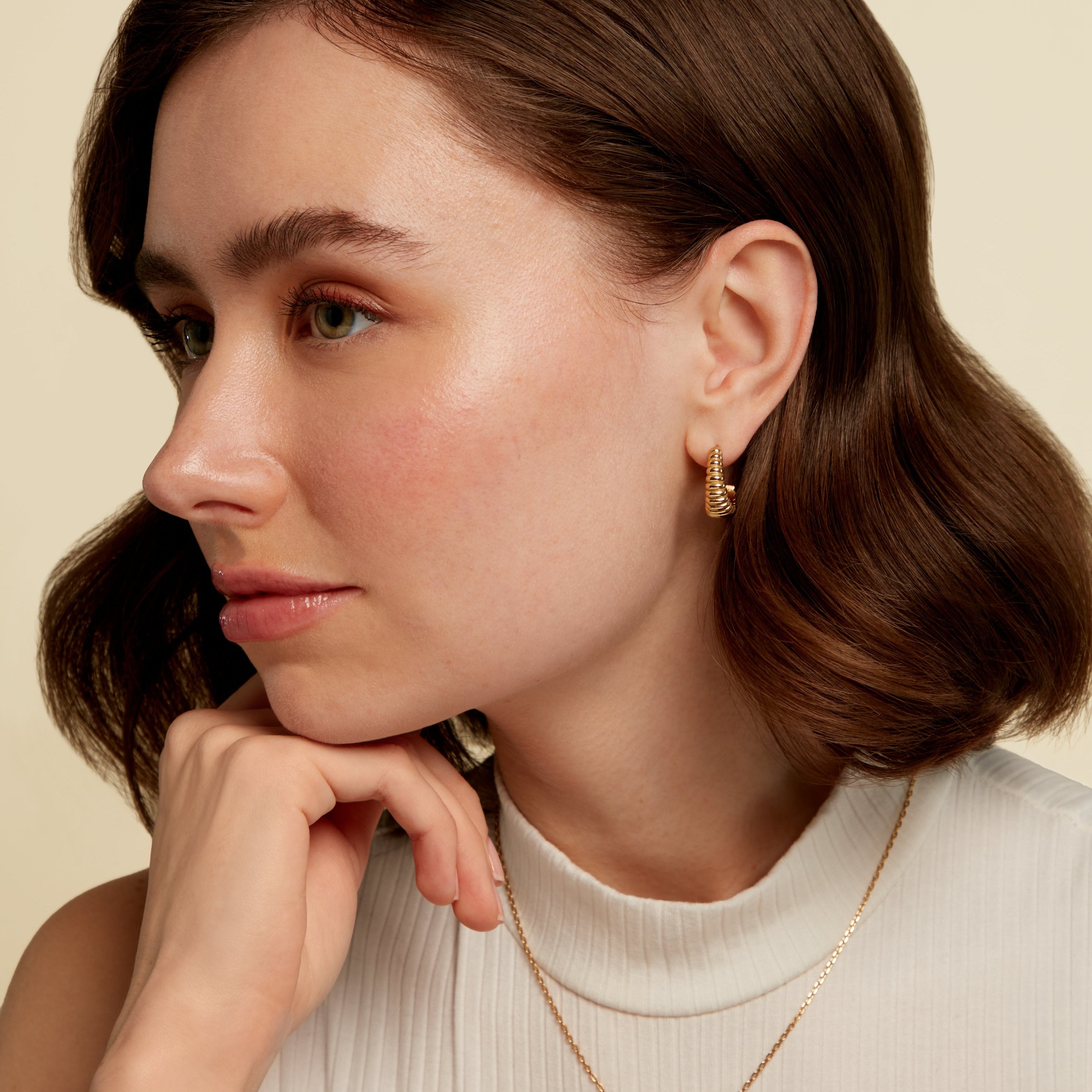 Gold-plated earrings - Memoir