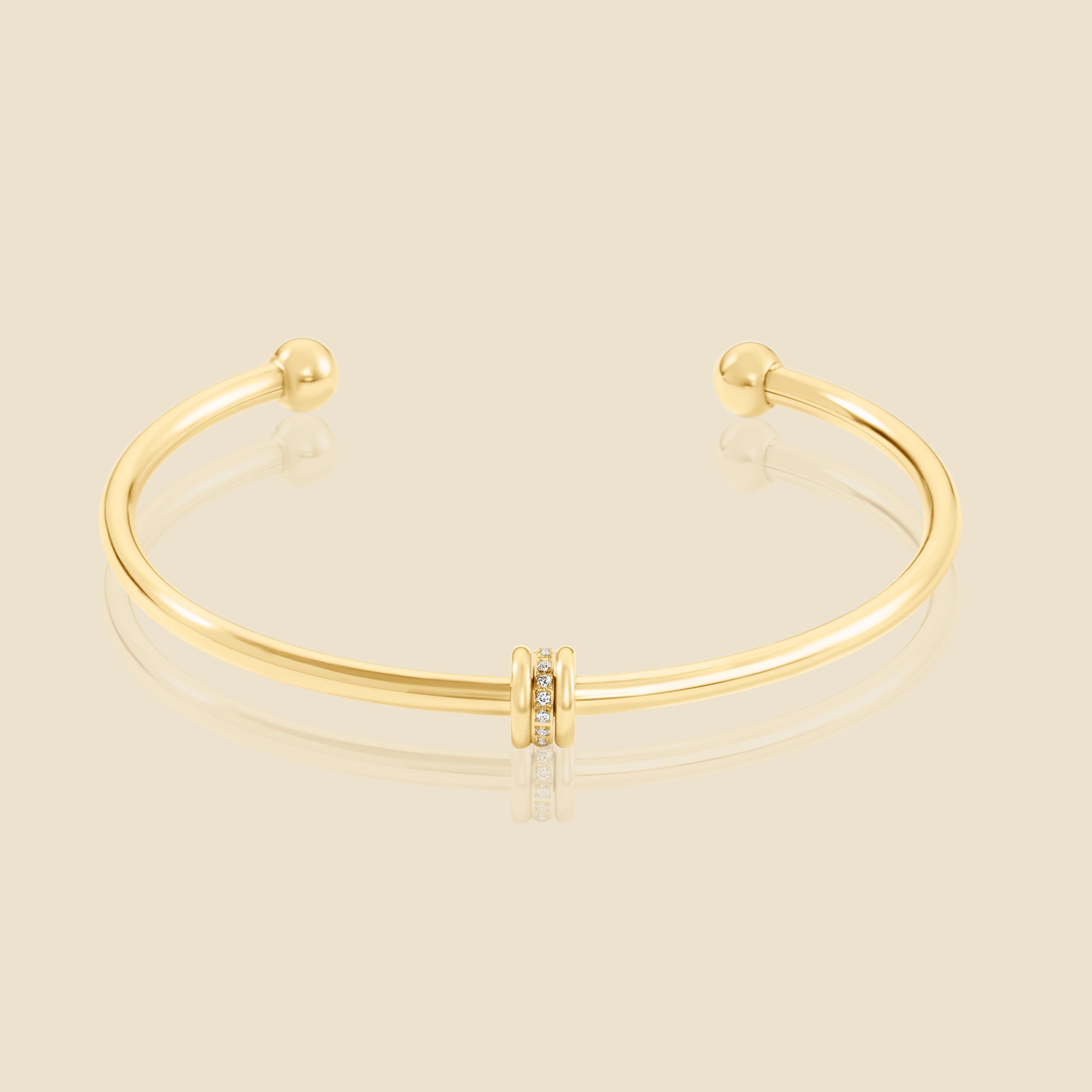 Gold bangle – Duo