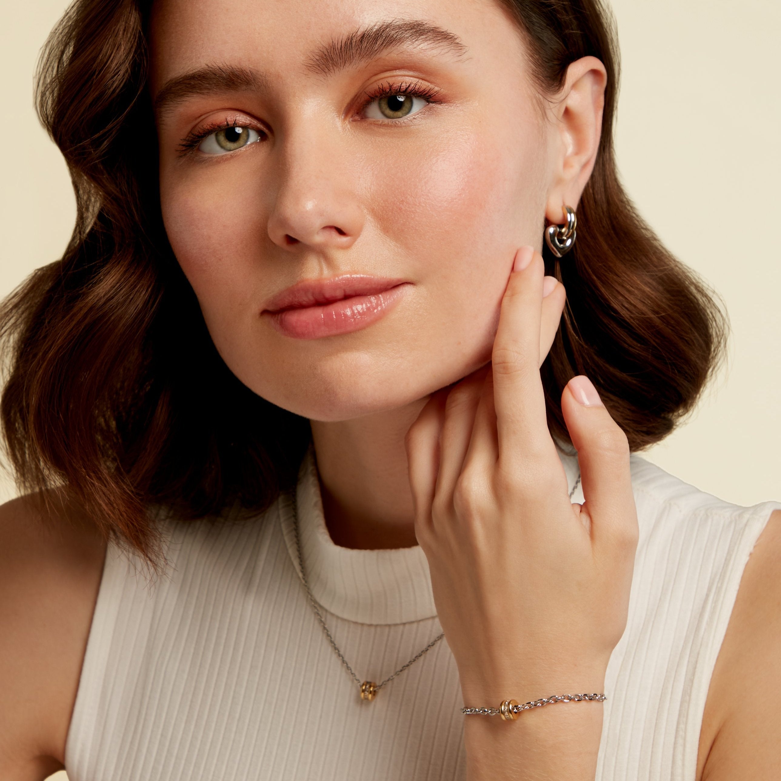 Silver-plated bracelet – Duo