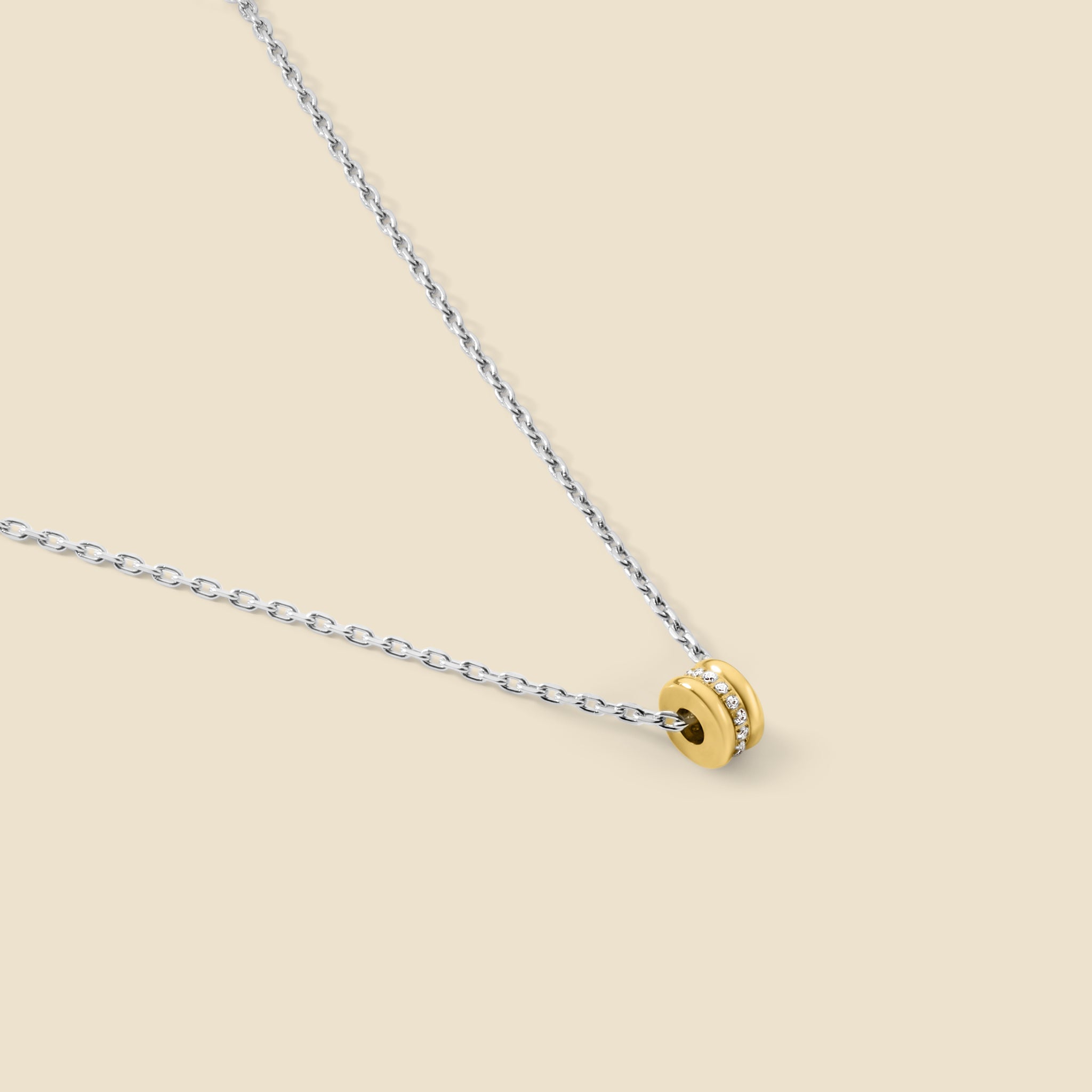 Silver-plated necklace – Duo