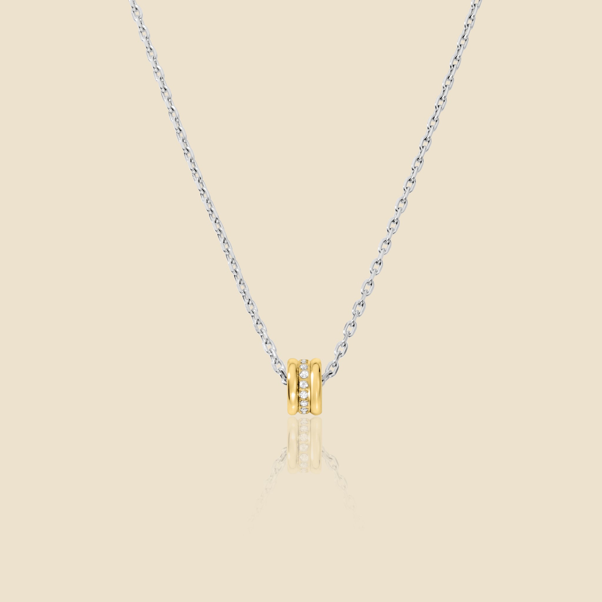 Silver-plated necklace – Duo