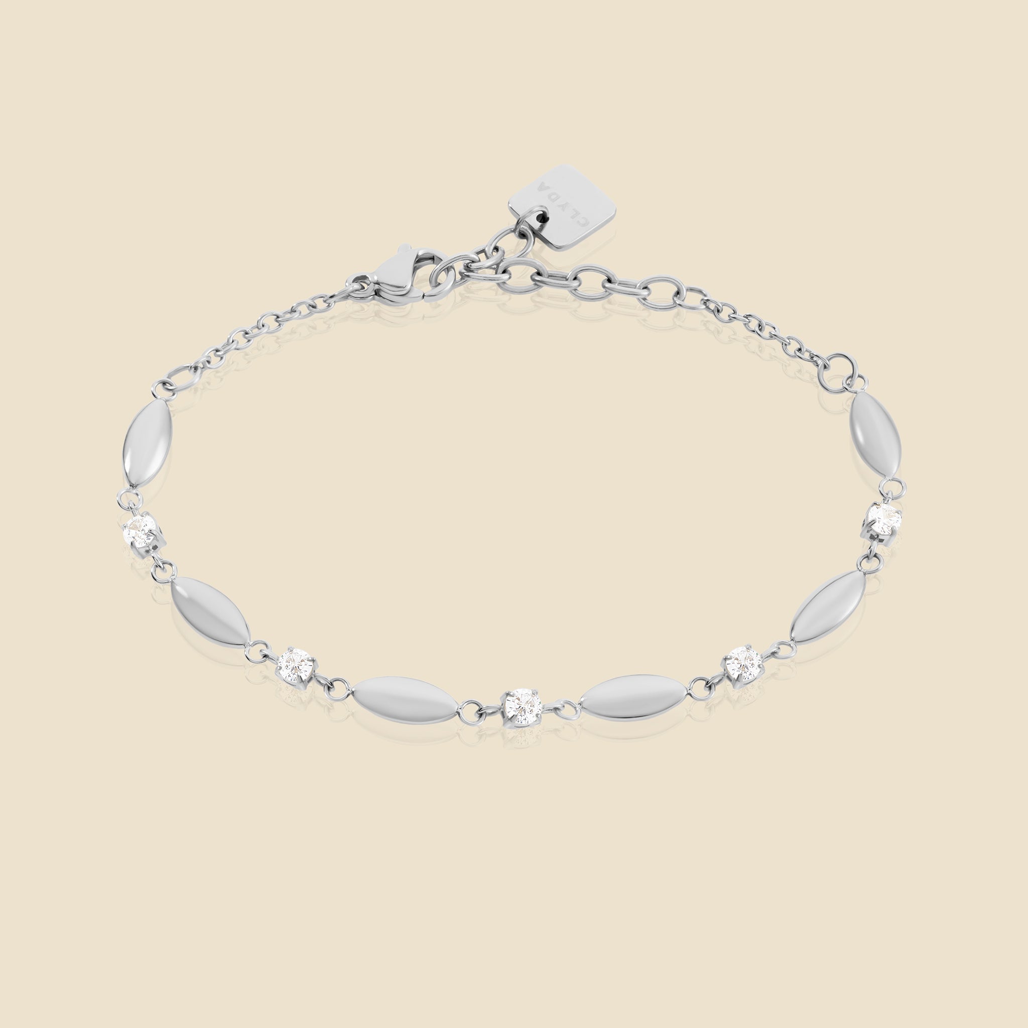 Silver-plated bracelet – Petal
