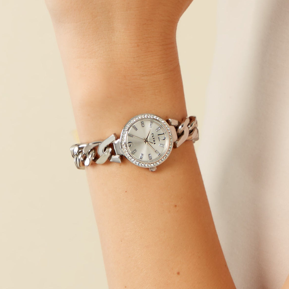 Silver Carousel Watch