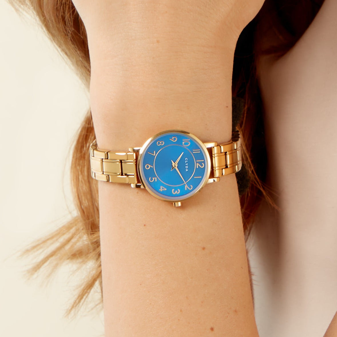 Marie gold blue watch