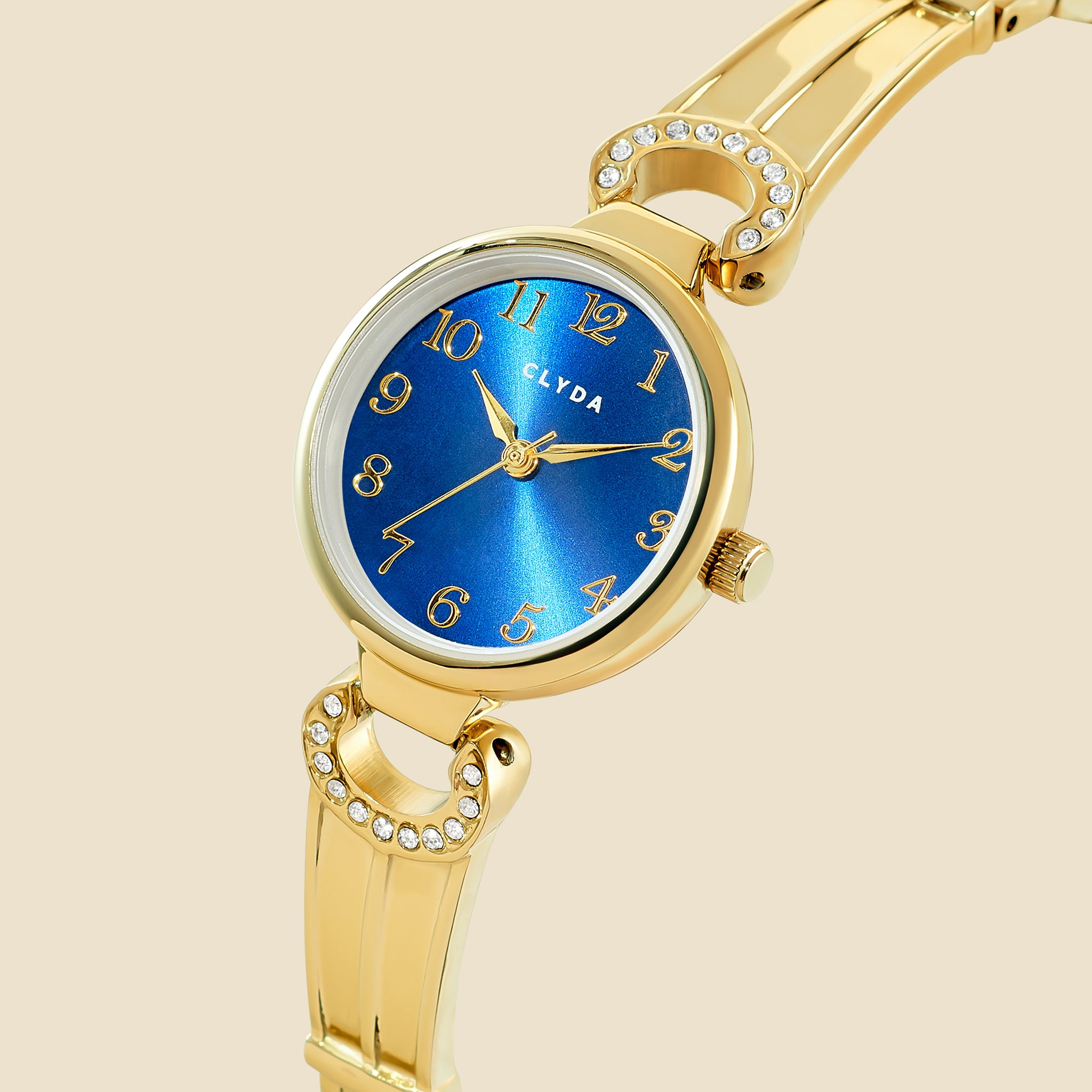 Montre Marielle doré bleu