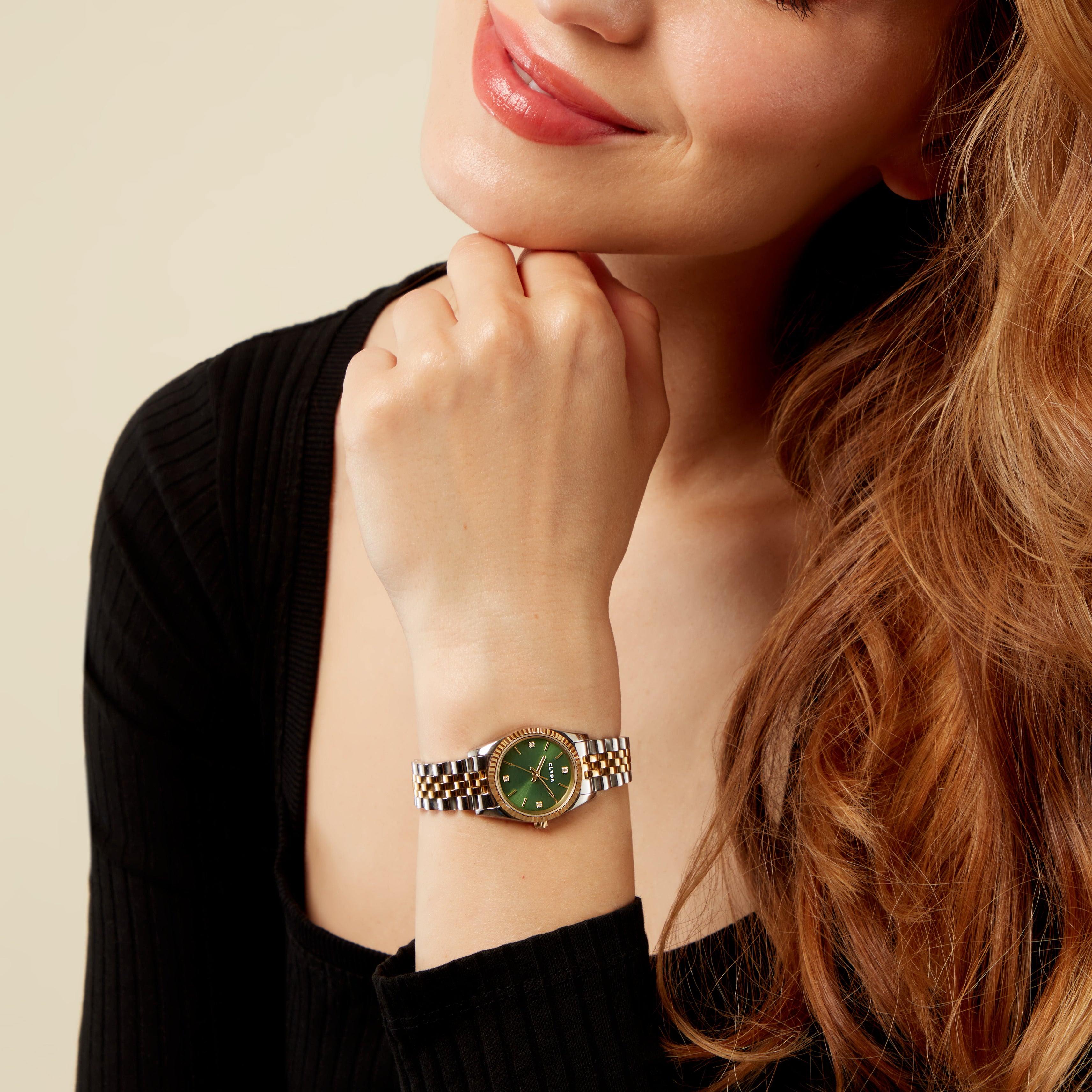 Montre Lea bicolore vert