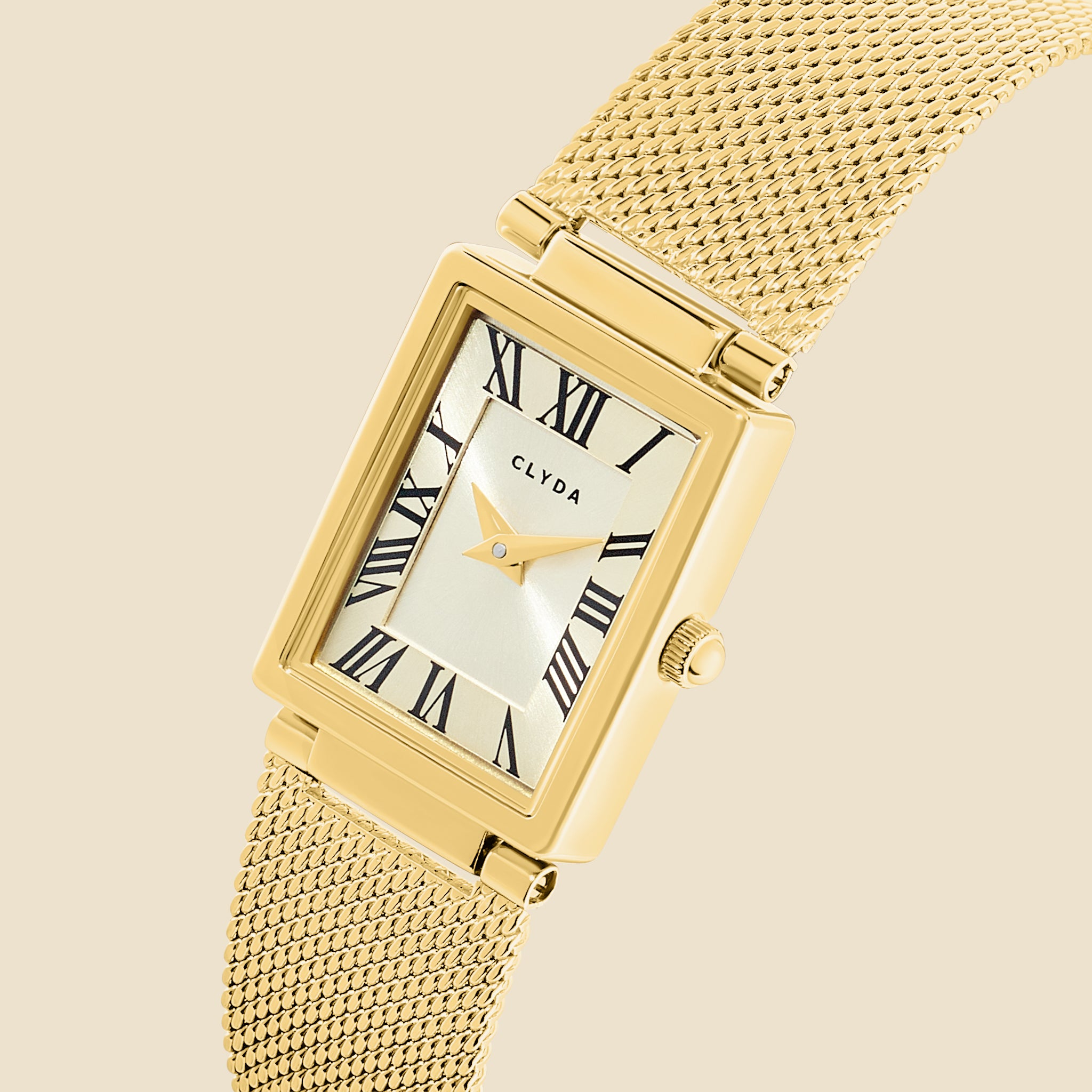 Laure gold mesh watch