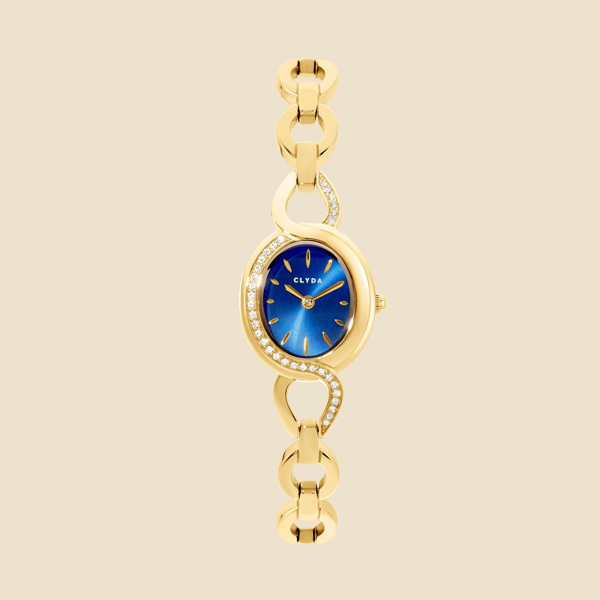 Montre dorée bleu – Sylvie