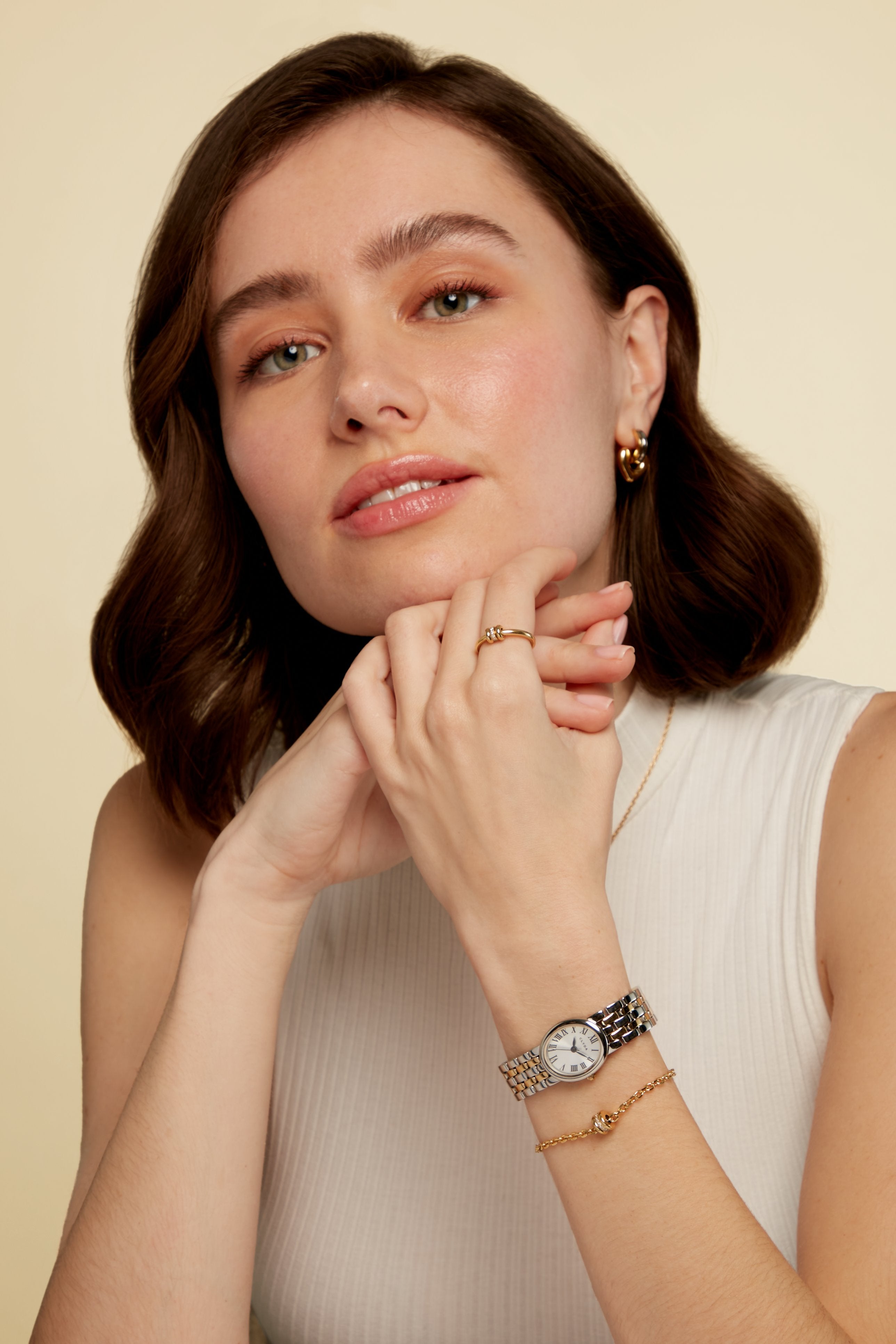 Two-tone silver watch – Camille