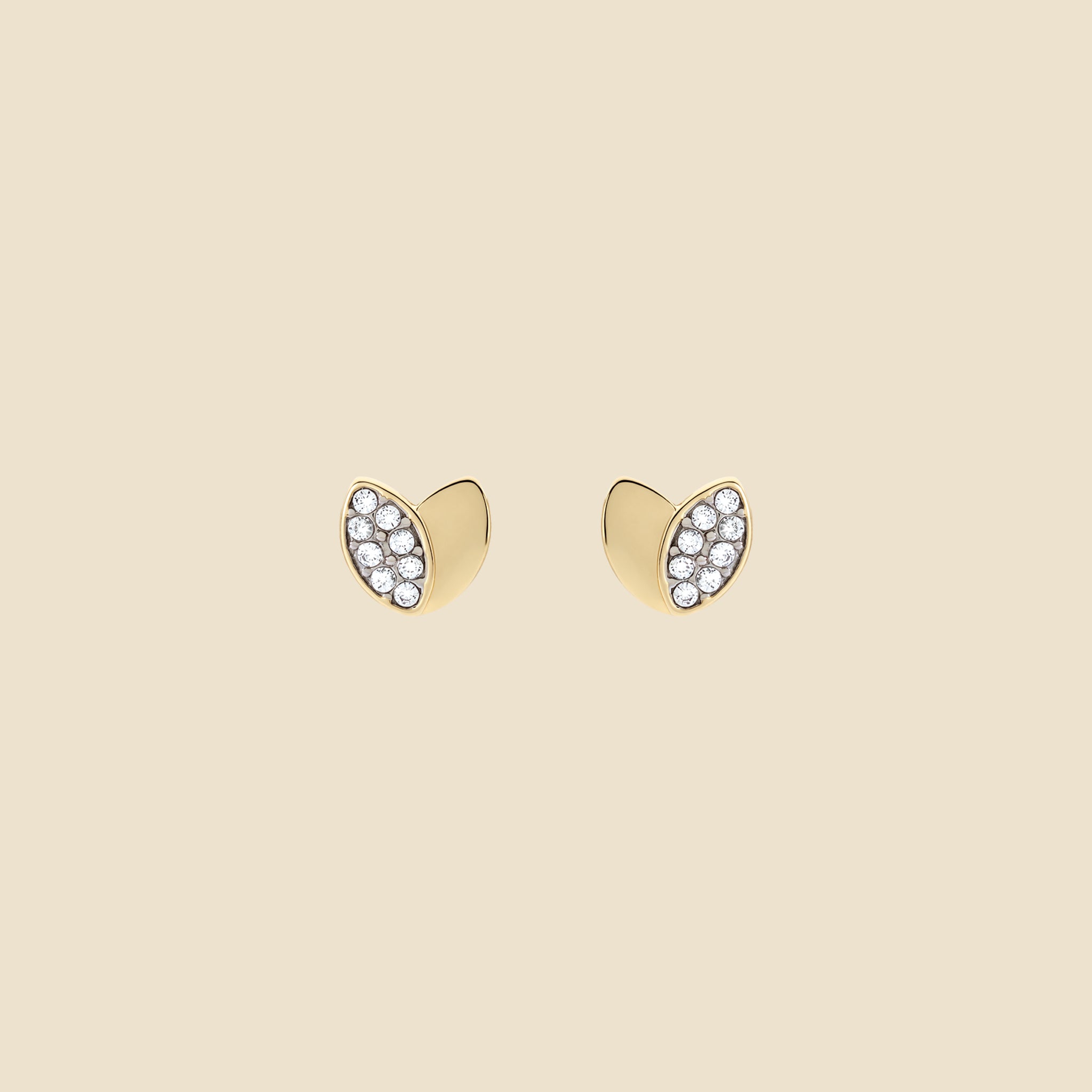 Boucles d'oreilles dorées - Pétale