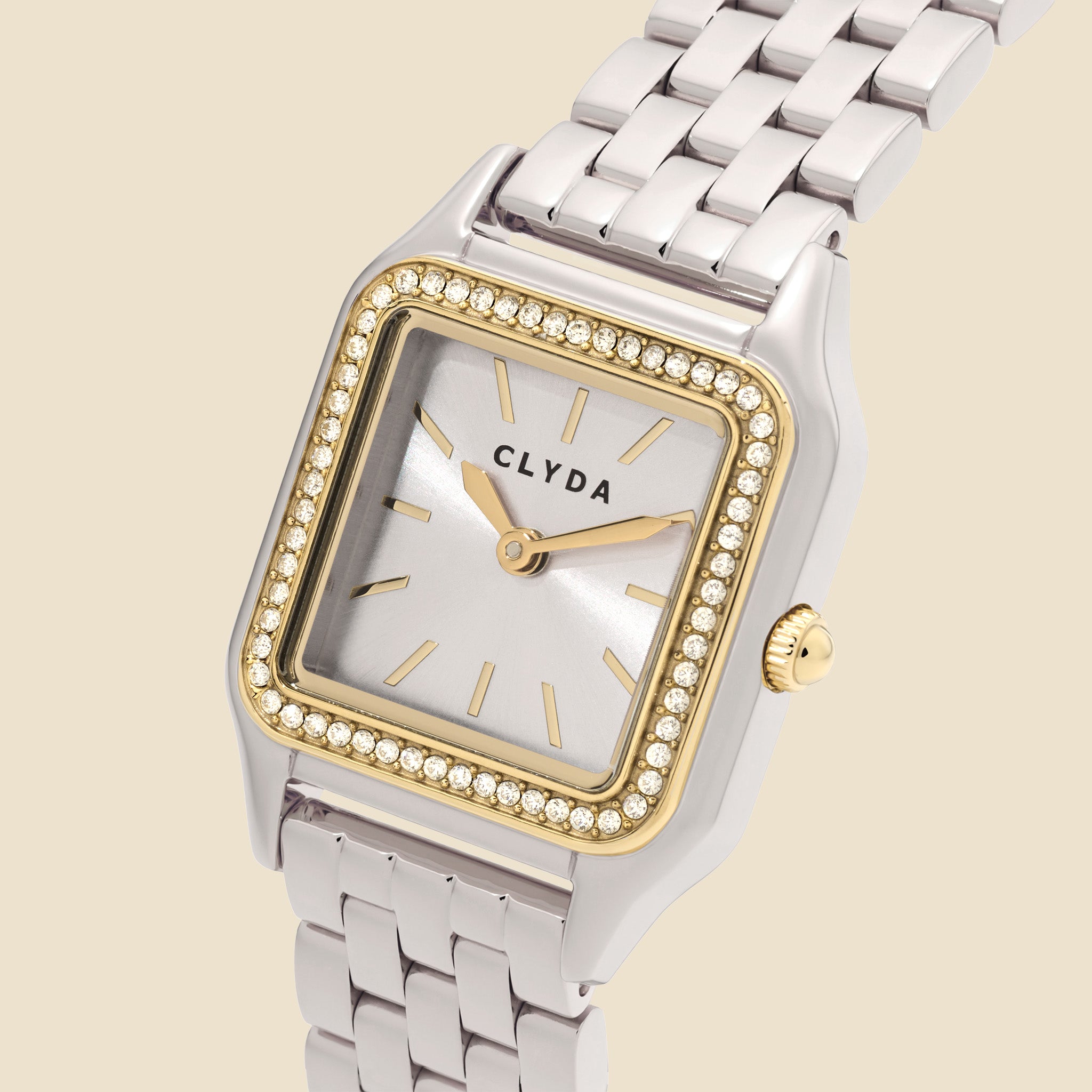 Montre argentée cadran blanc M - Solène