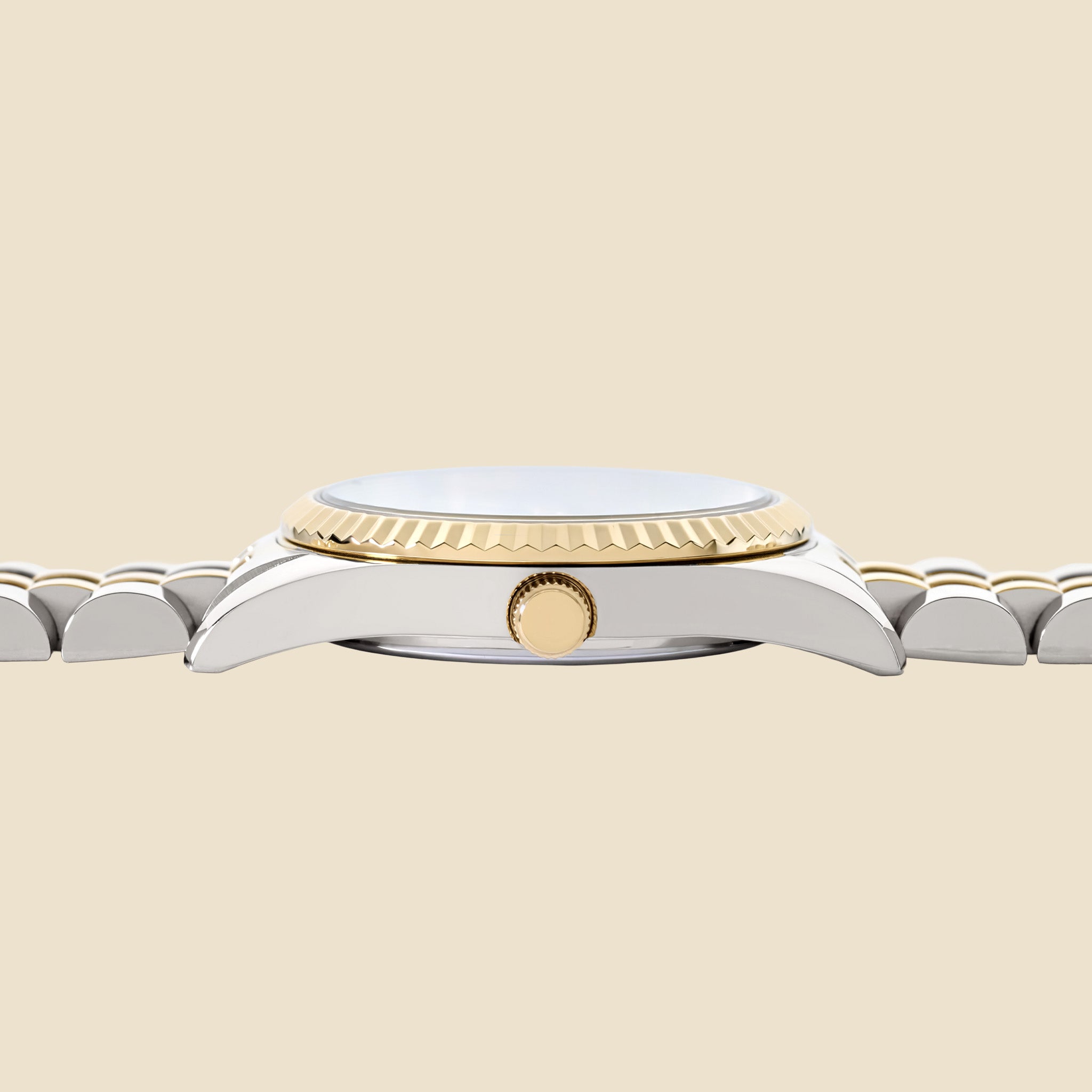 Montre bicolore cadran vert S - Lily