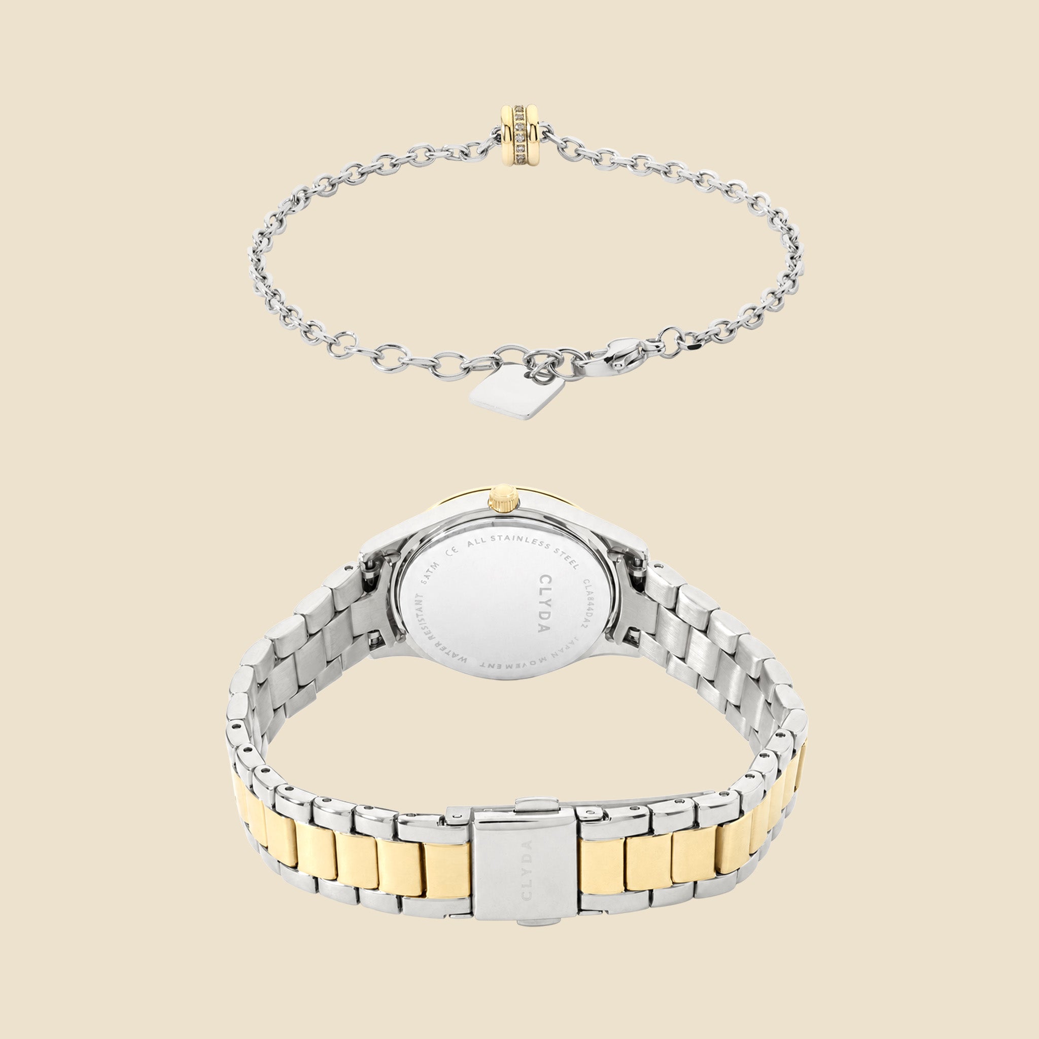 Coffret montre bicolore - Inès