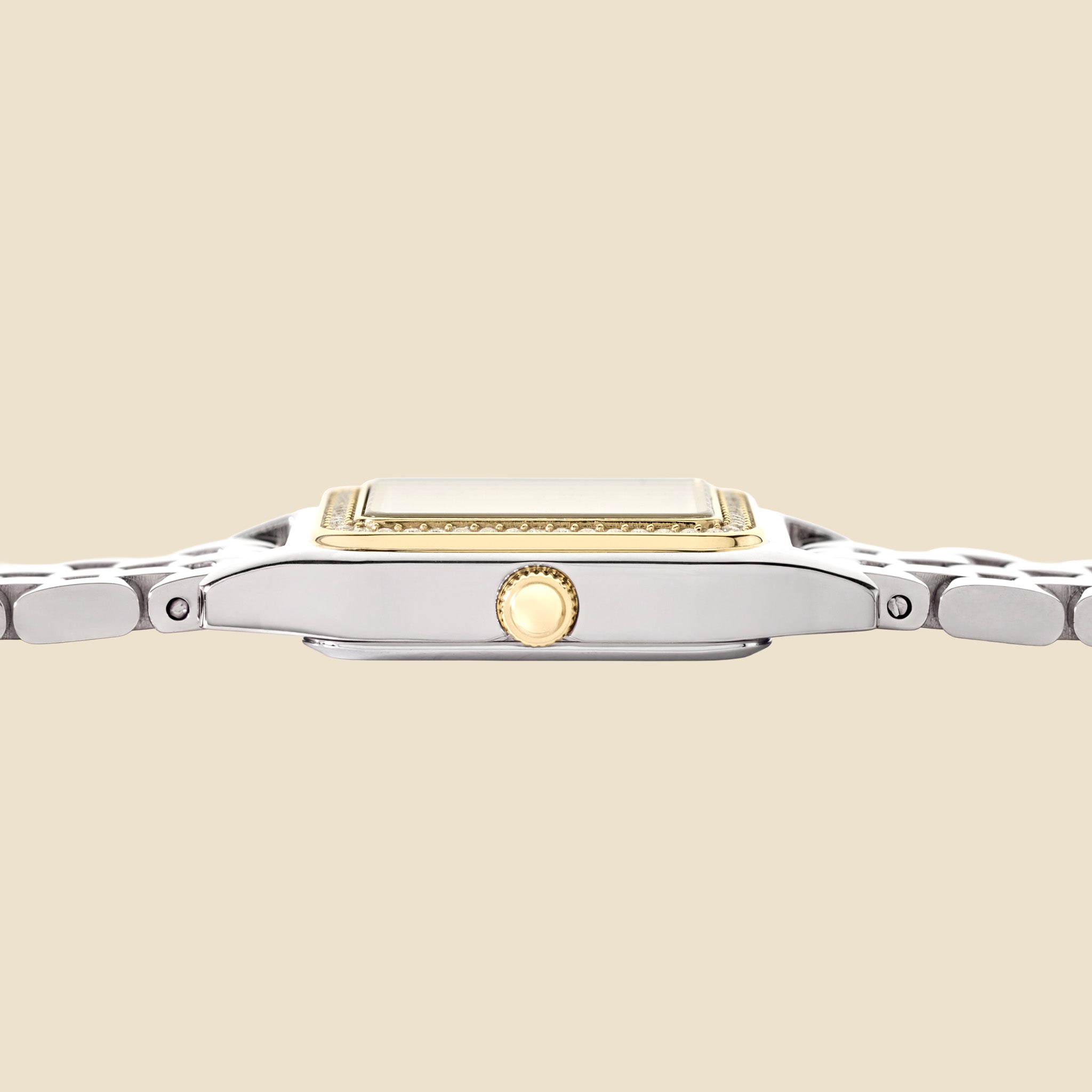 Montre argentée cadran blanc M - Solène