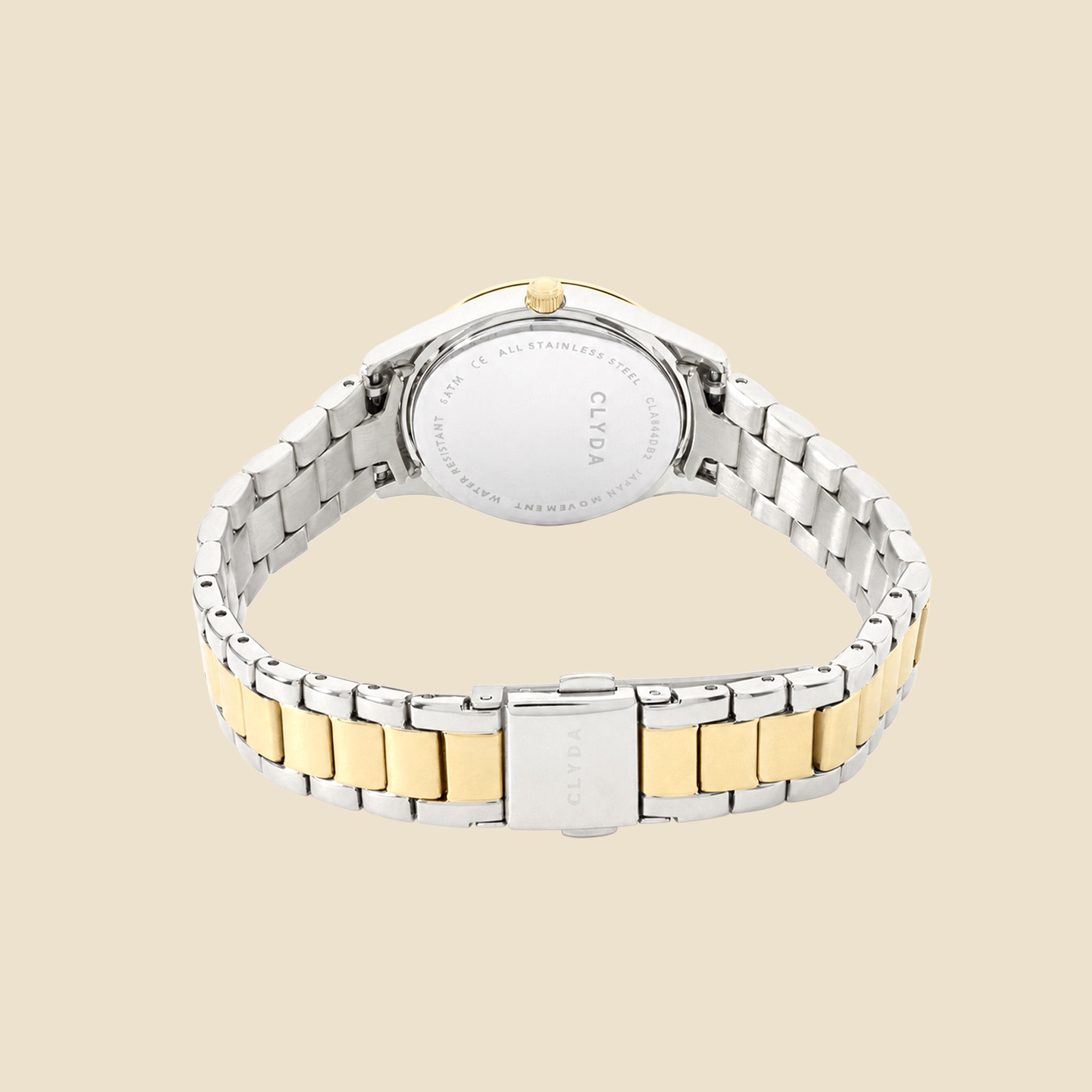 Montre dorée cadran bleu - Inès