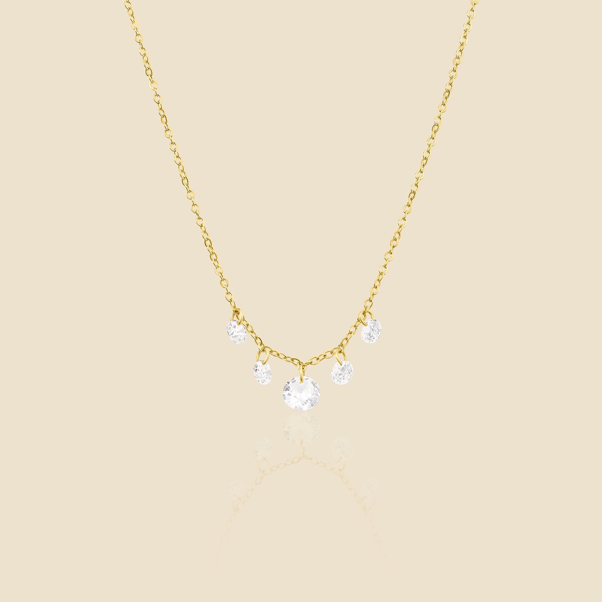 Collier Étincelle doré