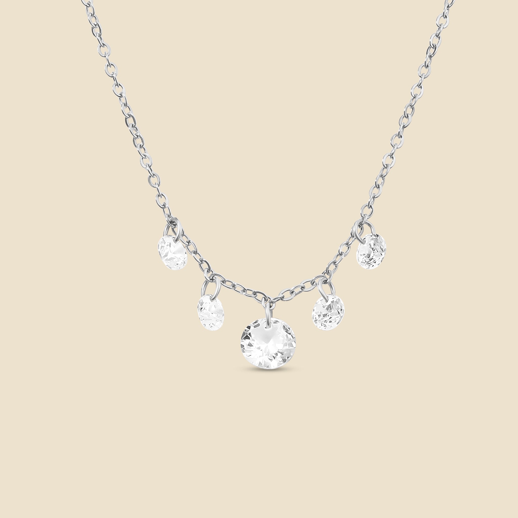Collier Étincelle argenté