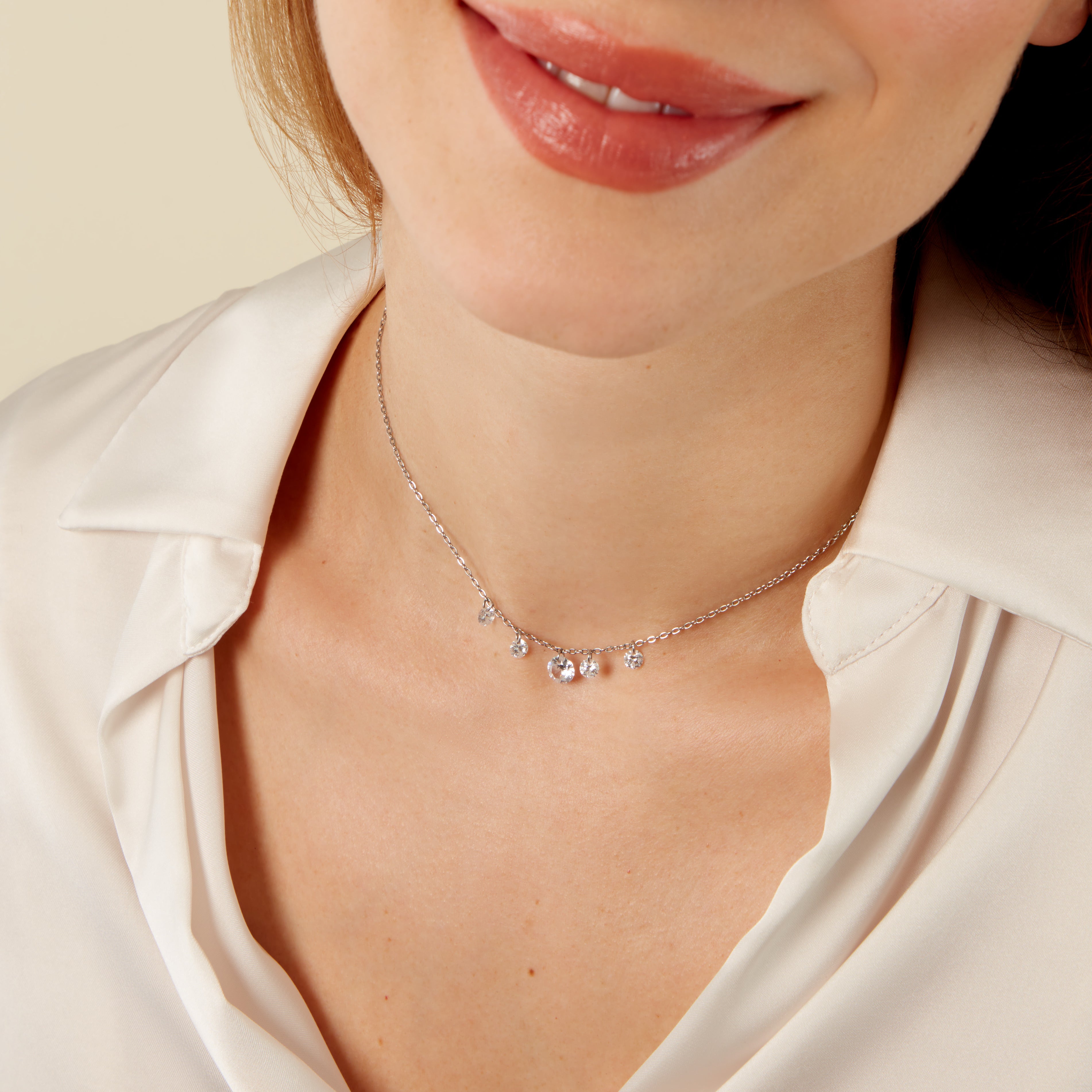 Collier Étincelle argenté