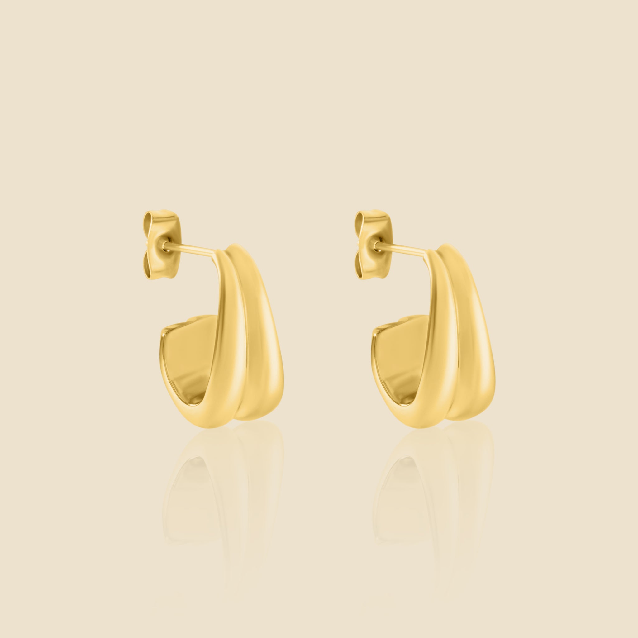 Gold earrings – Charm 