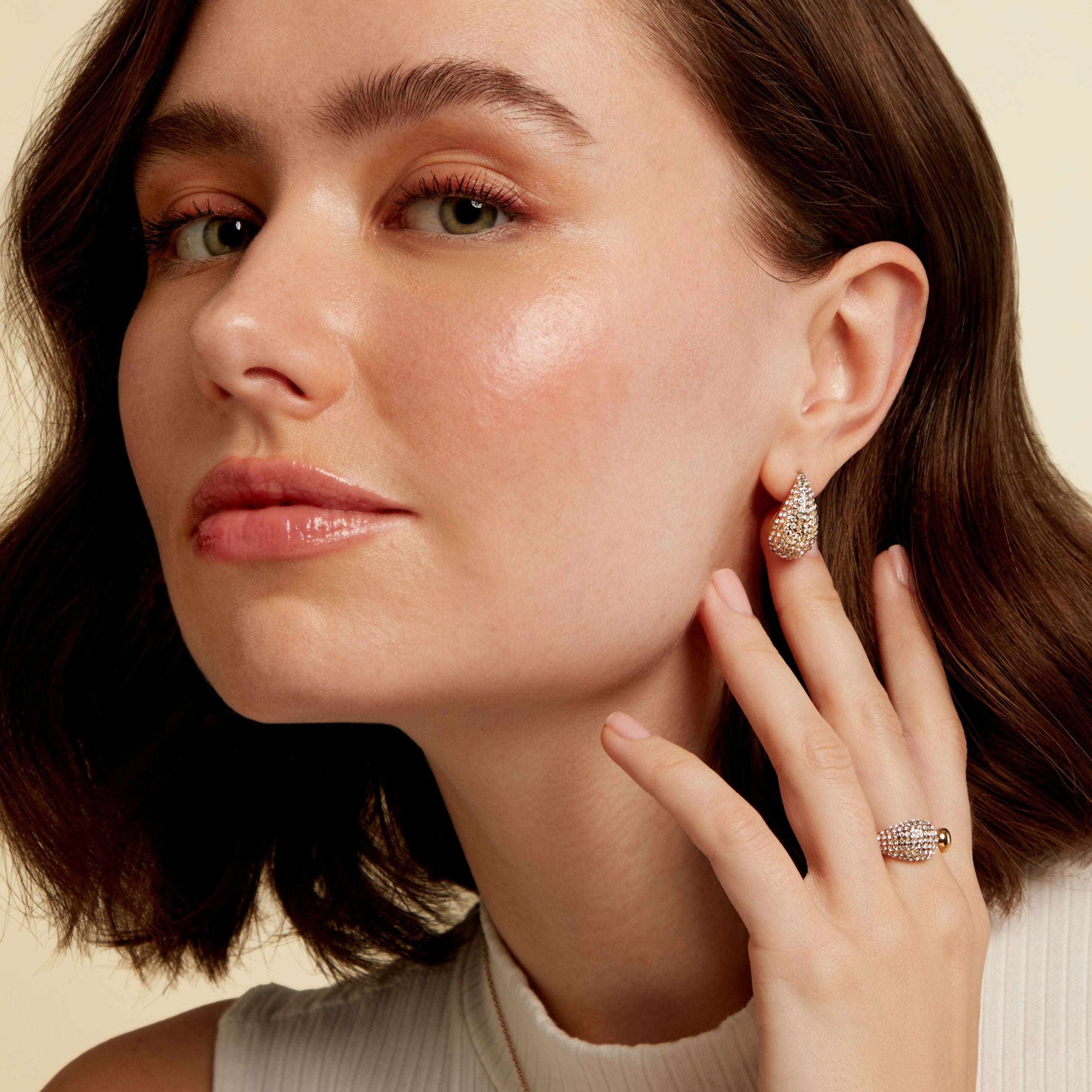 Gold earrings – Sparkle