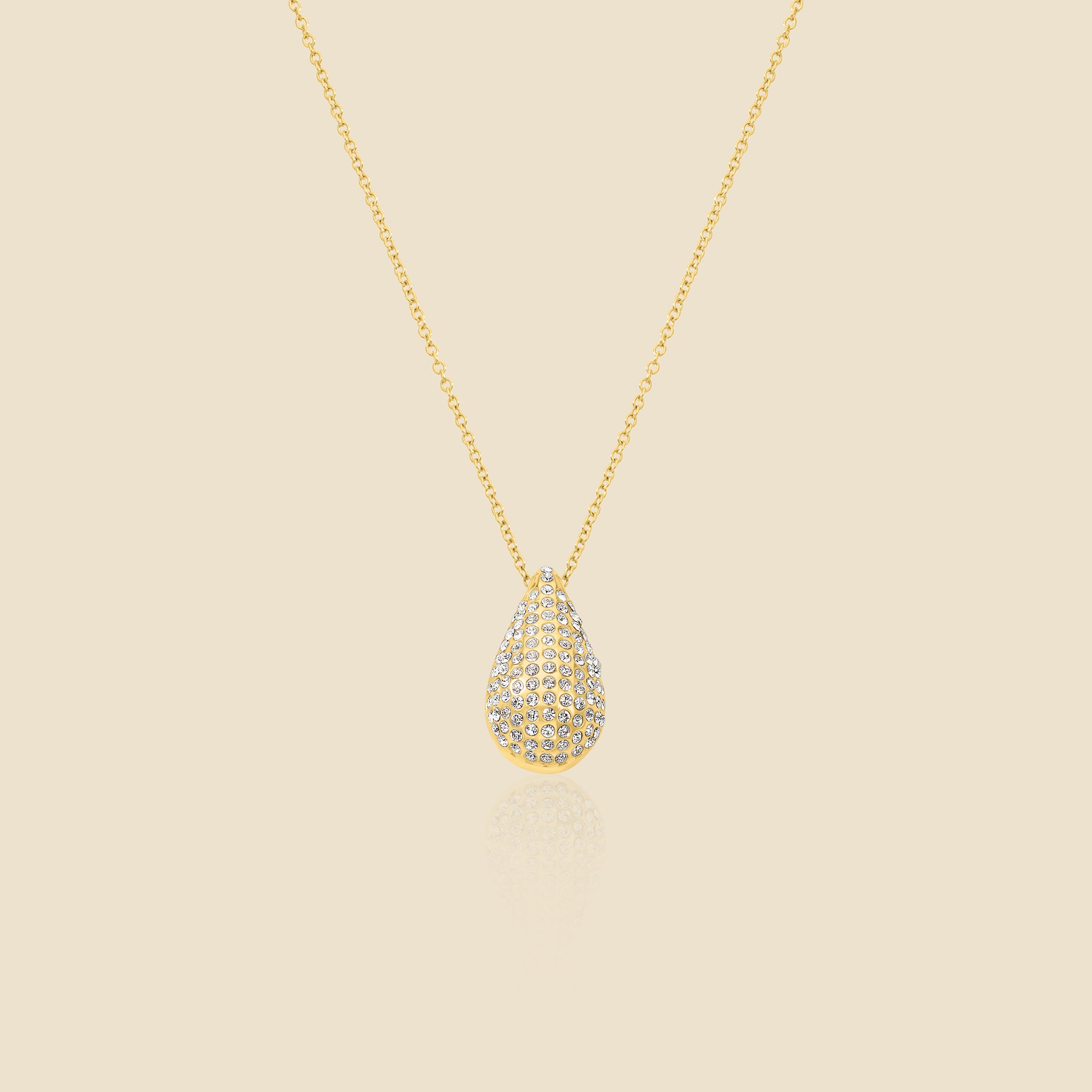 Gold-plated crystal necklace – Sparkle