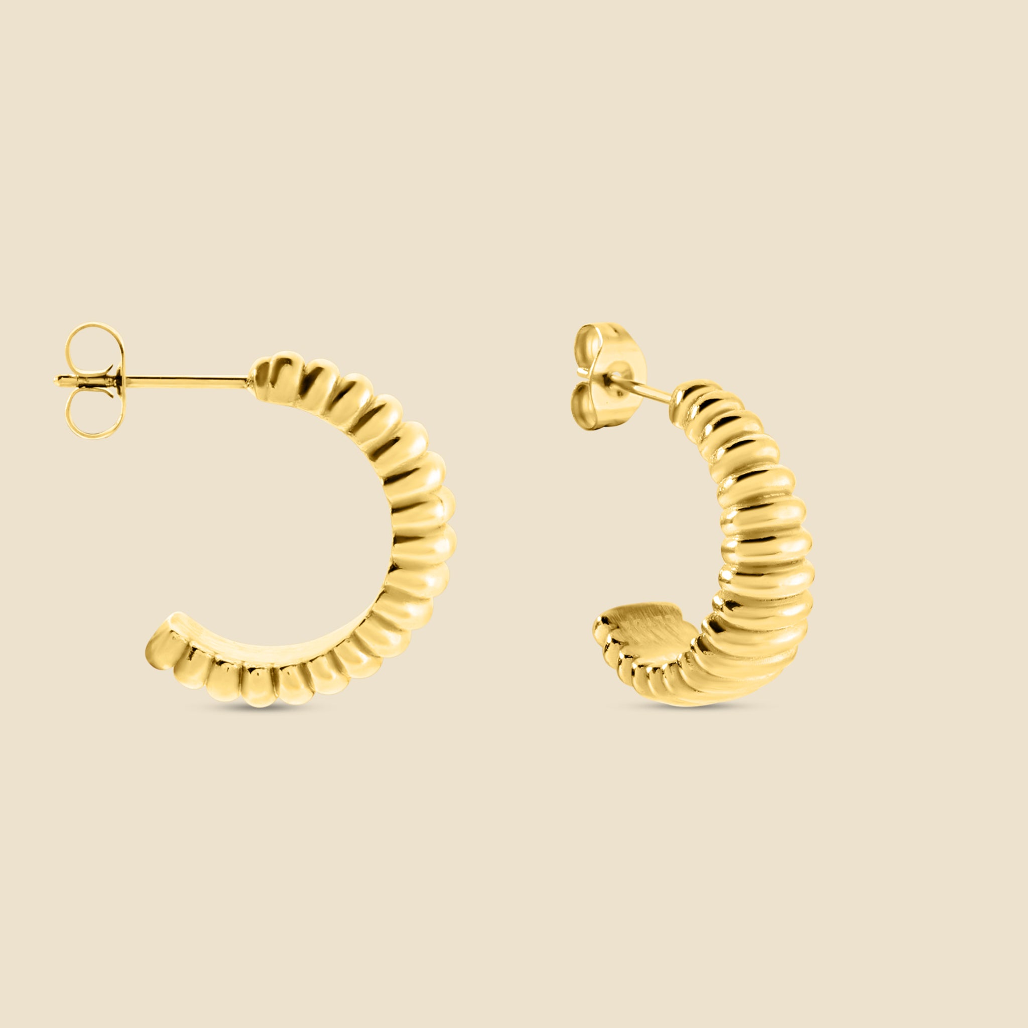 Gold-plated earrings - Memoir