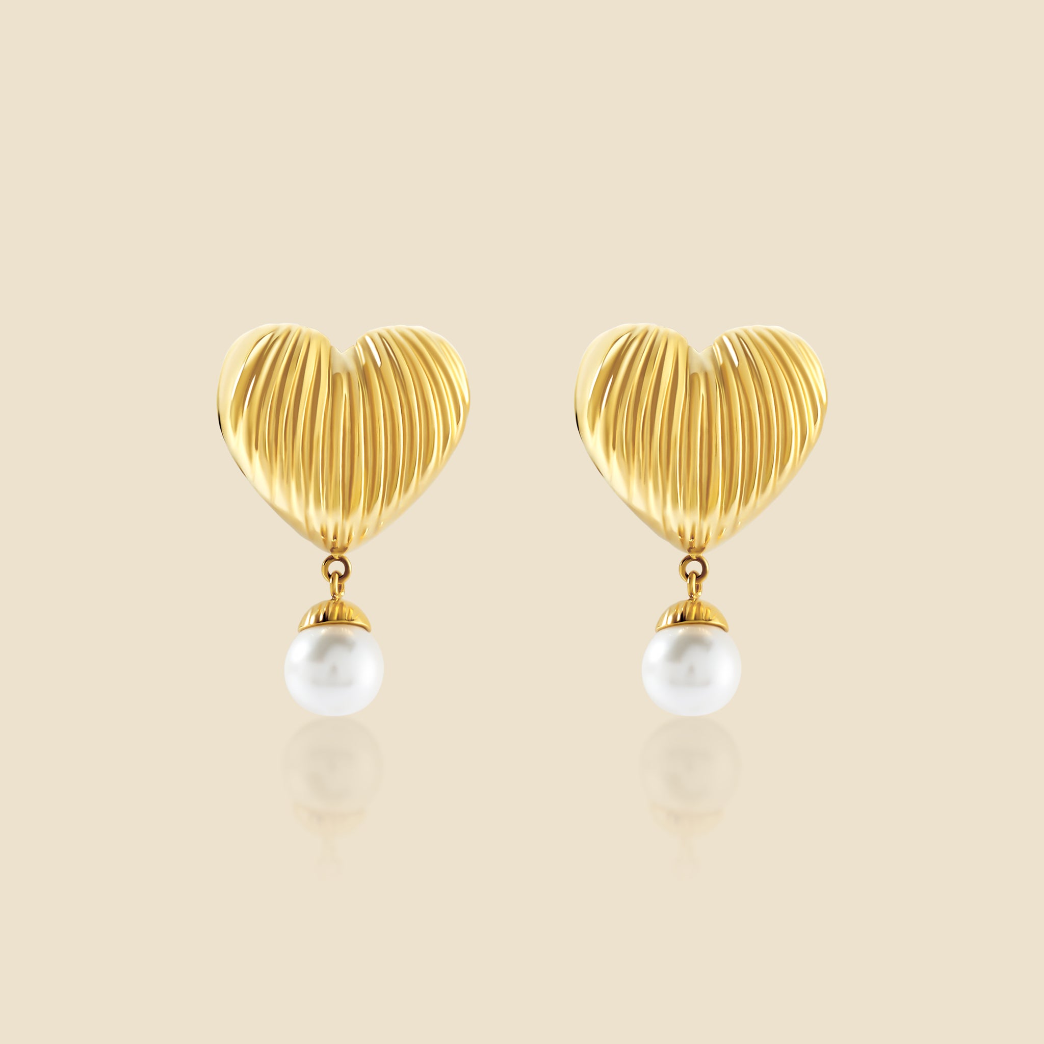 Gold earrings – Pearl memory 