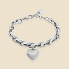 Silver Bracelet – Heart Memory