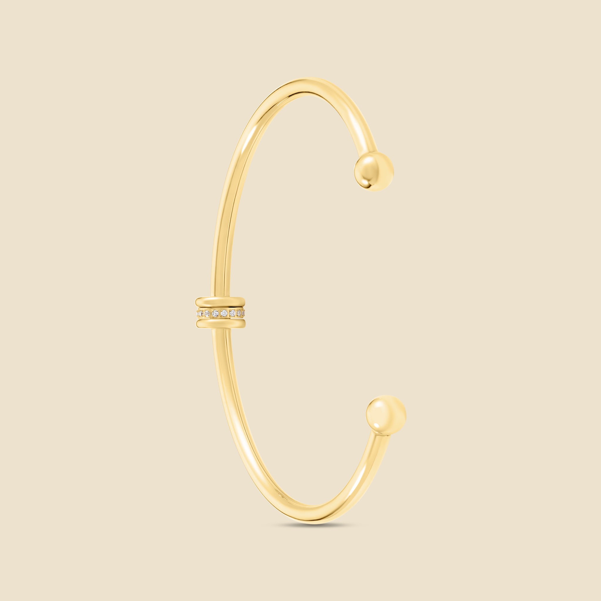 Gold bangle – Duo