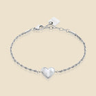 Silver-plated Mother of Pearl Bracelet – Heart