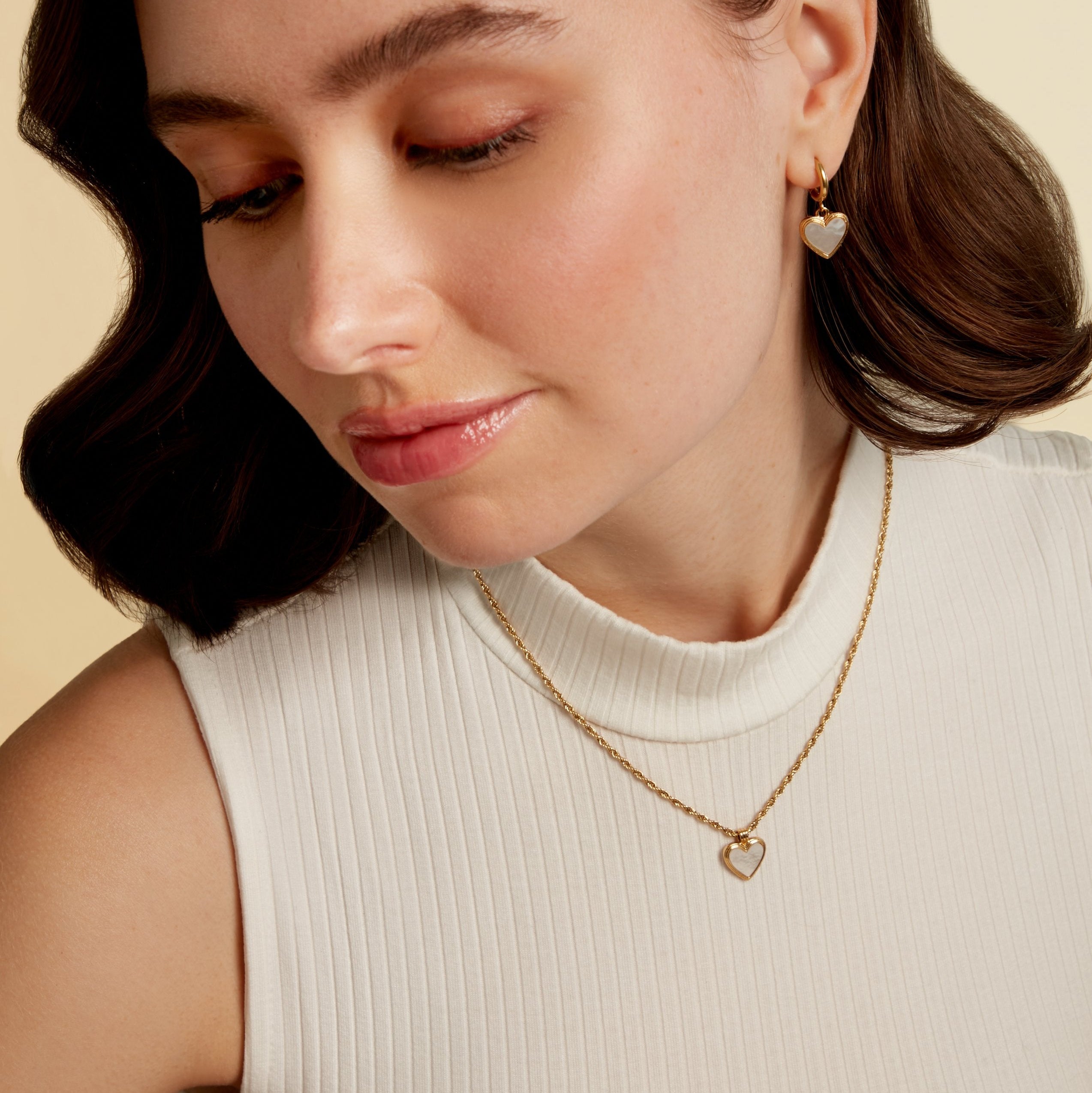 Gold-plated necklace – Heart