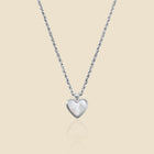 Silver-plated necklace – Heart