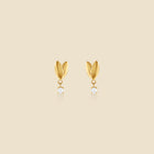 Gold earrings – Petal