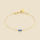 Gold-plated bracelet with blue stone – Petal
