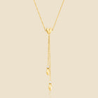 Gold-plated crystal necklace – Petal