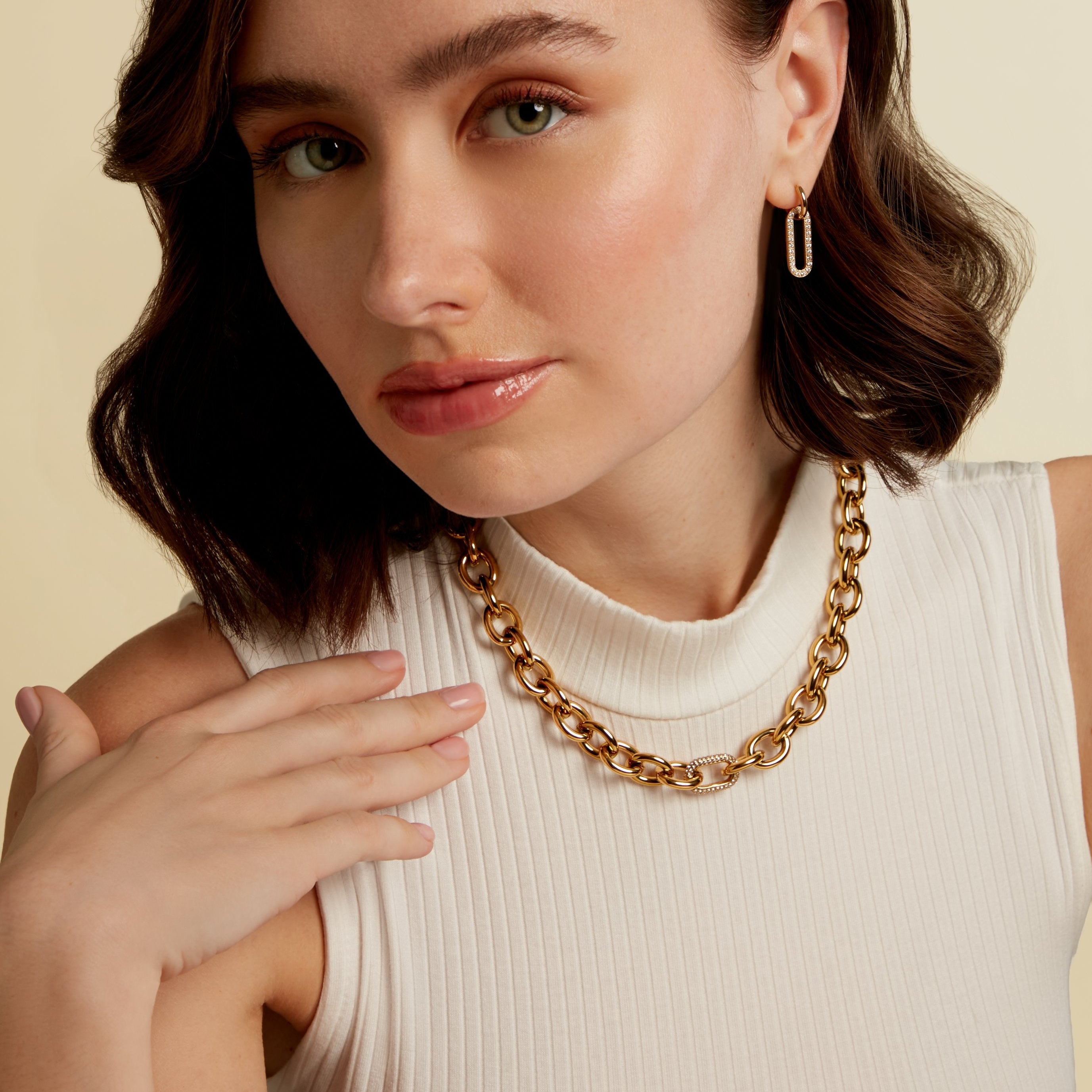 Gold chain necklace – Charm 