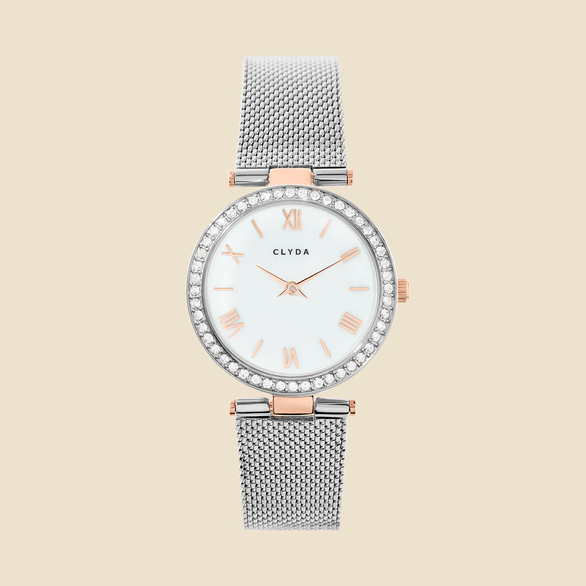 Montre Grenelle bicolore rose