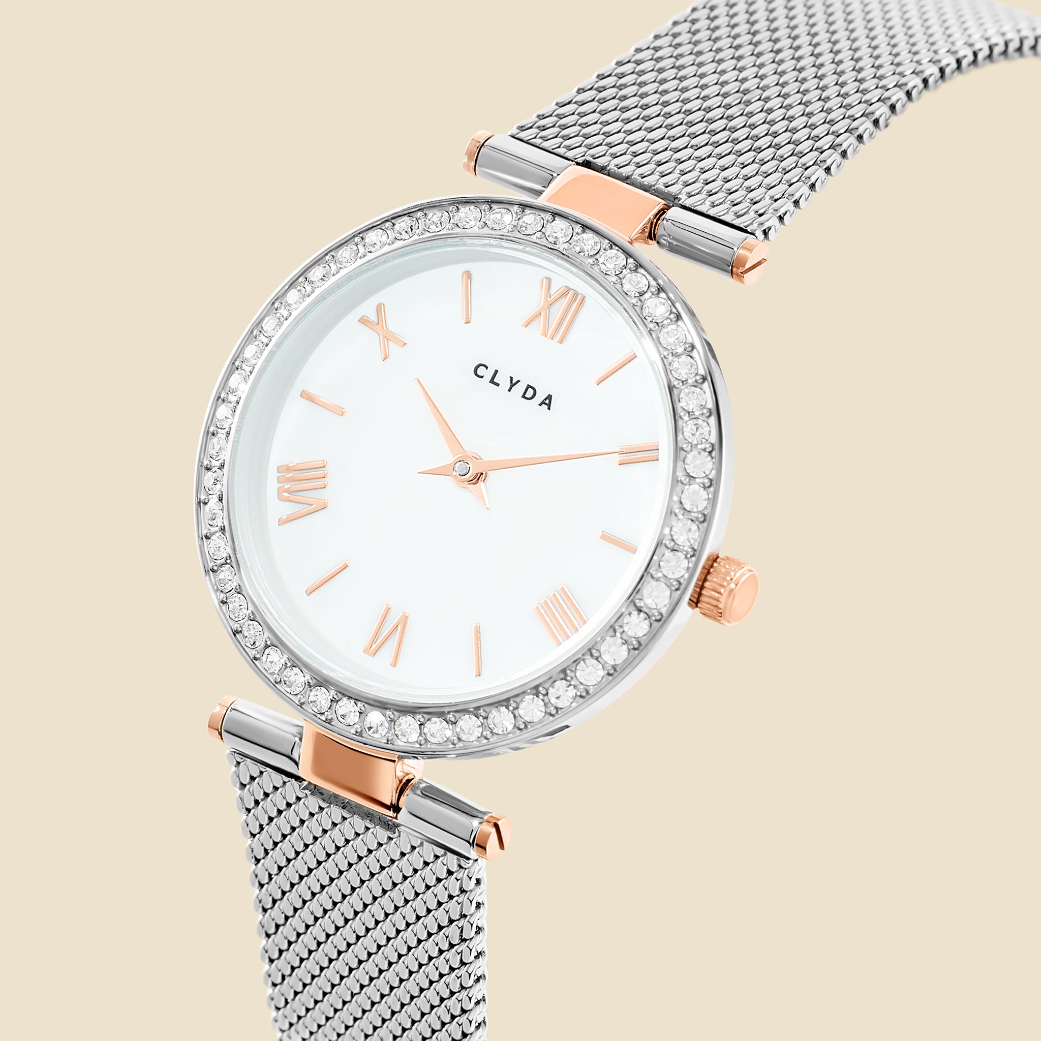 Montre Grenelle bicolore rose
