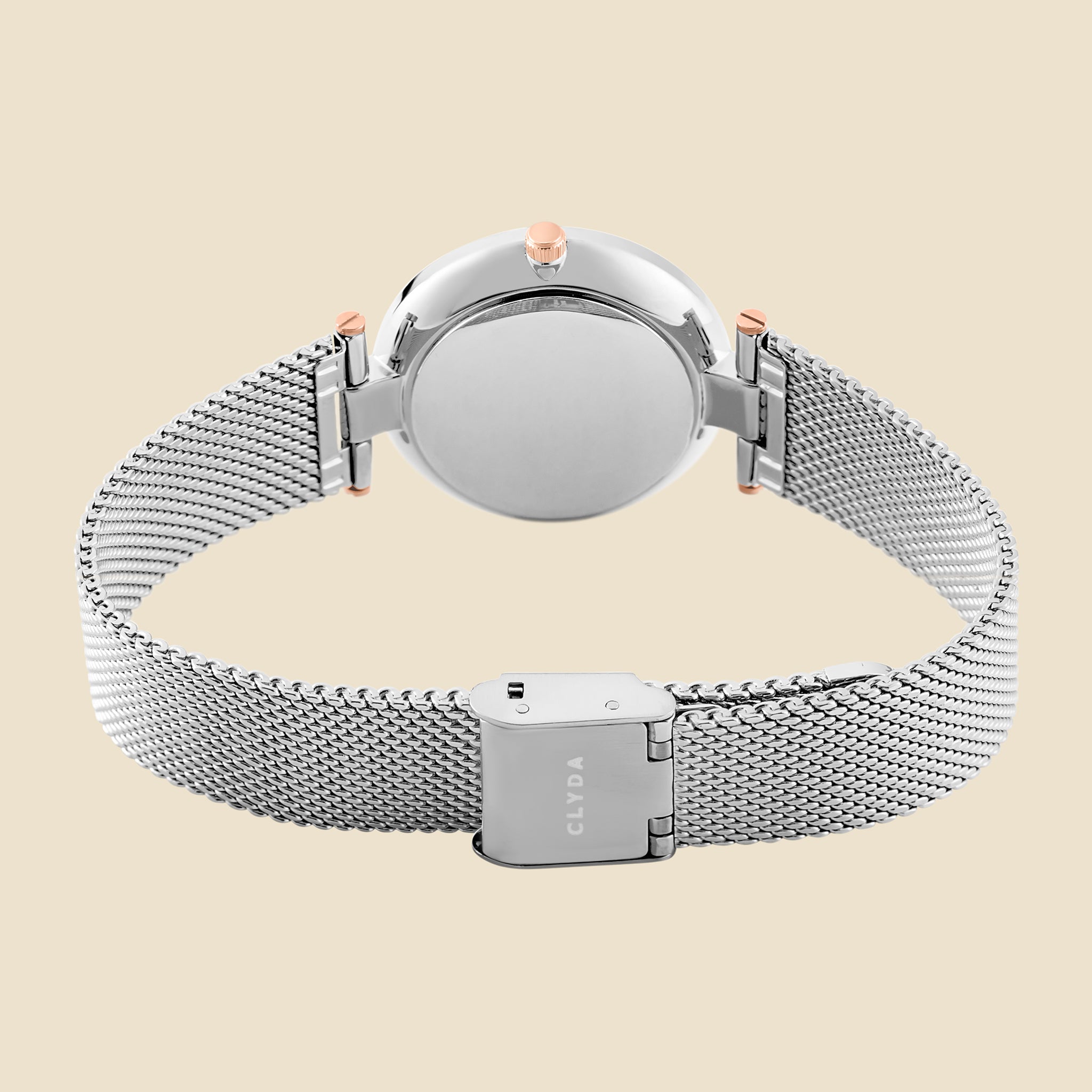 Montre Grenelle bicolore rose
