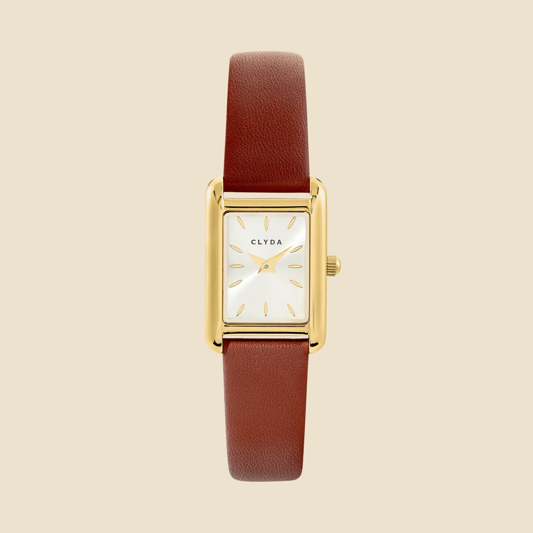Montre Lalie doré cuir marron