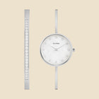 Silver-plated bangle set – Sully