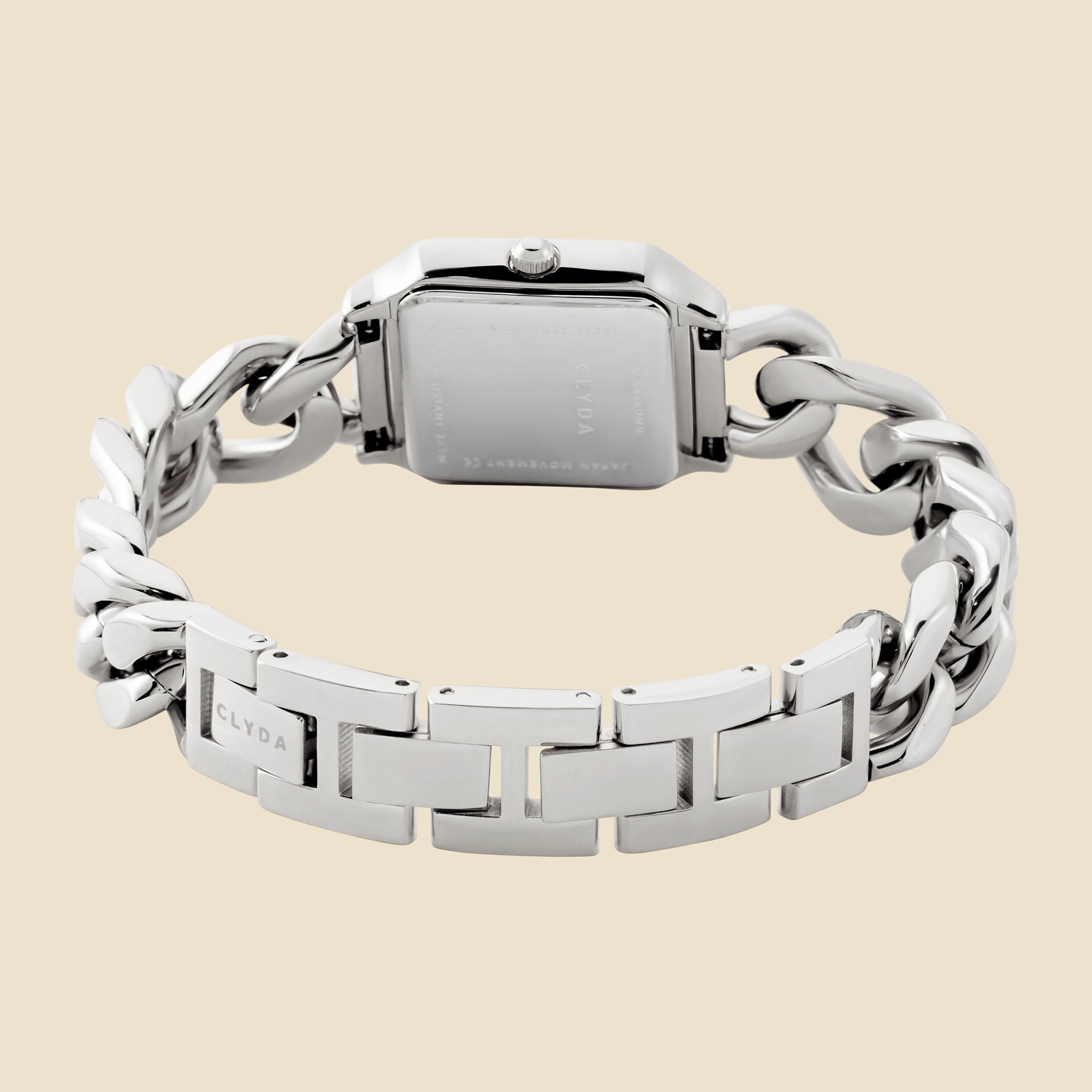 Women's Silver Chain Watch – Serena | Clyda