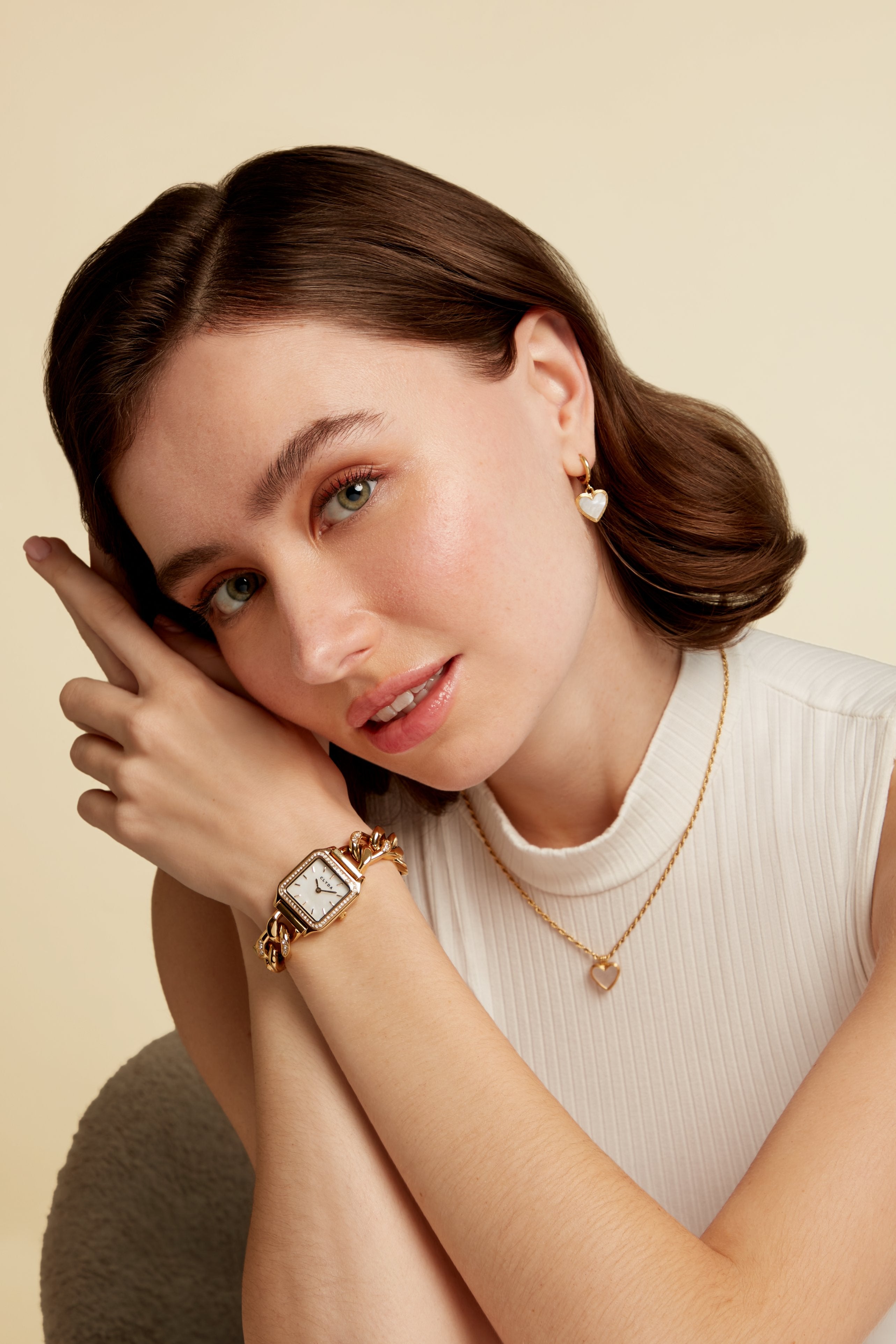 Gold chain watch – Serena
