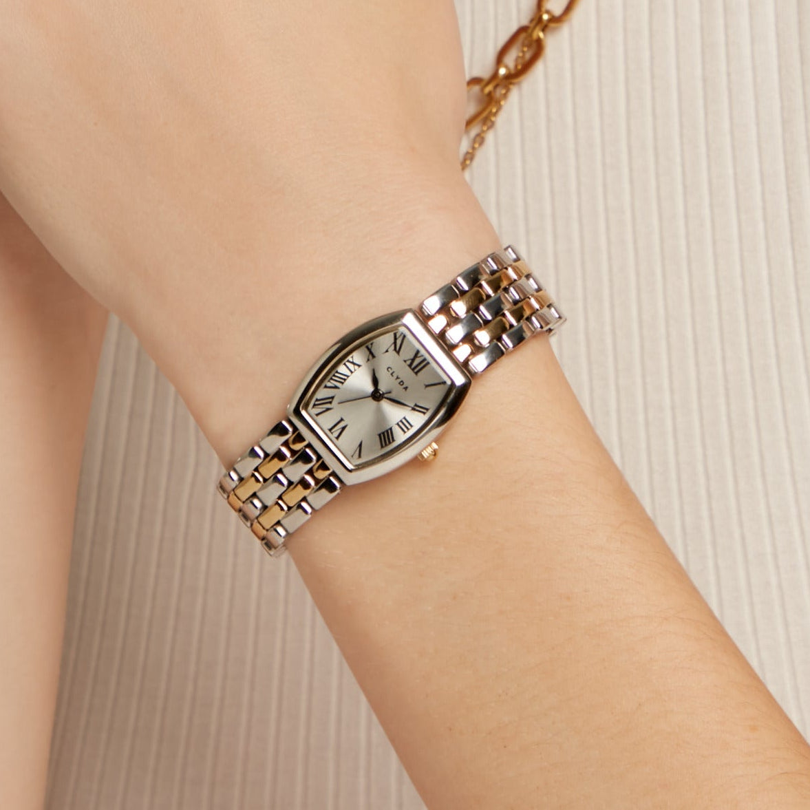 Two-tone silver watch – Claire