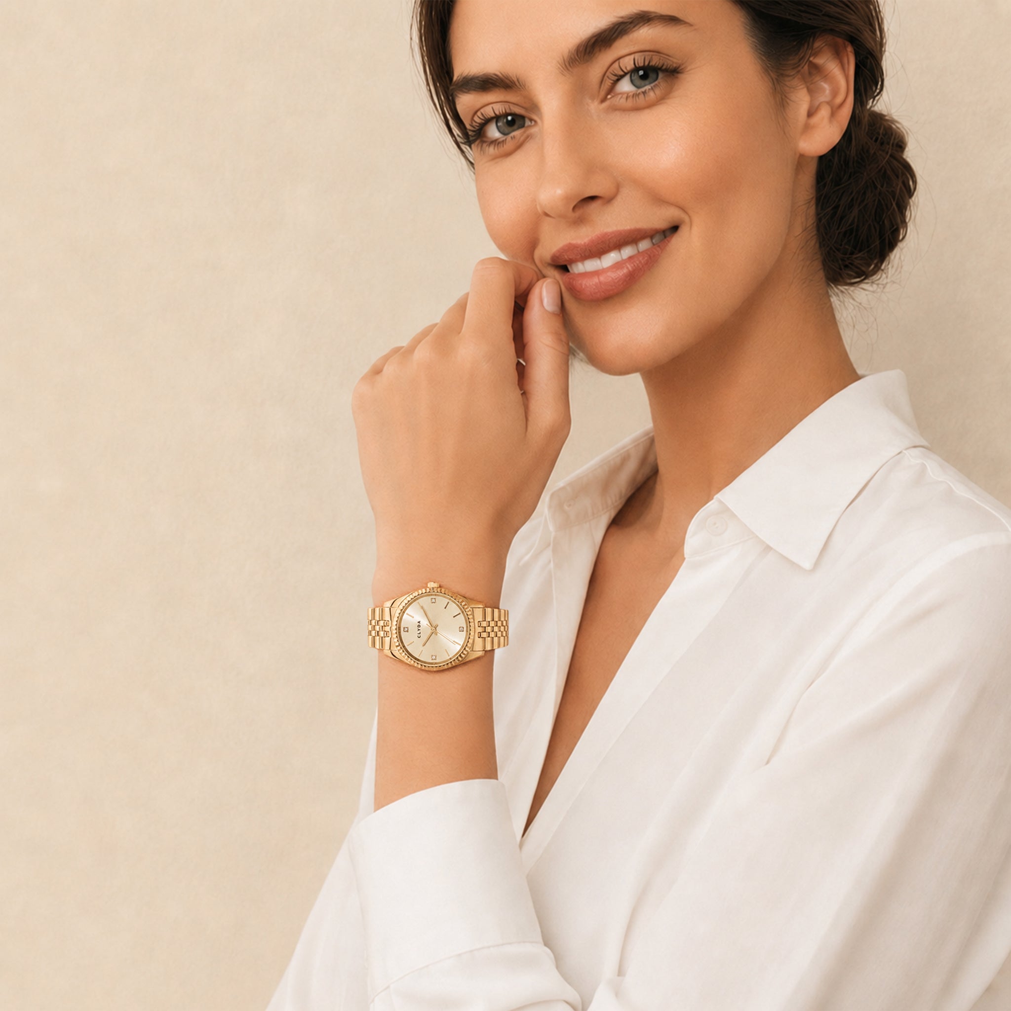 Montre dorée M - Lucie