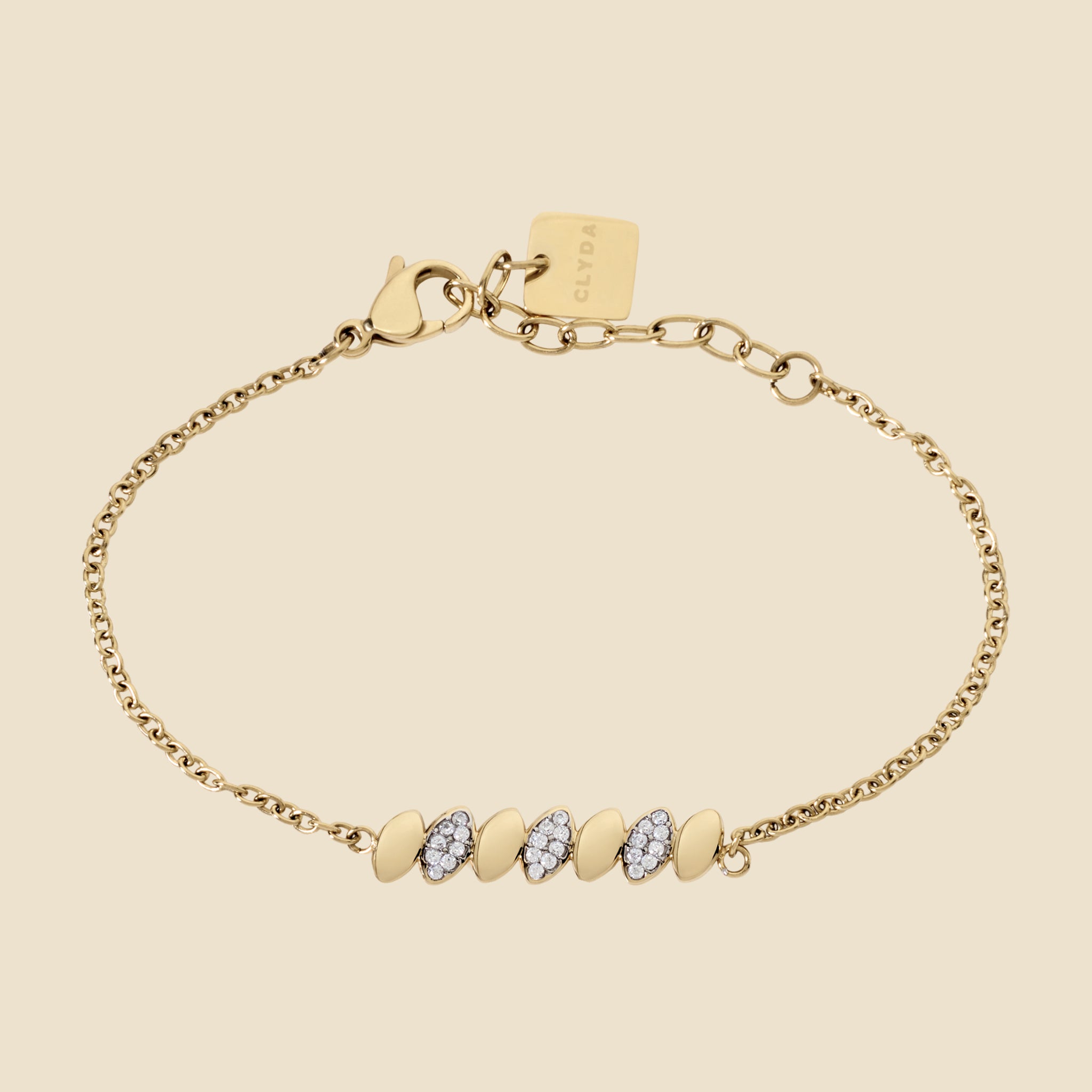 Bracelet doré - Pétale