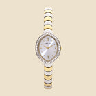 Montre bicolore cadran argenté  - Iris